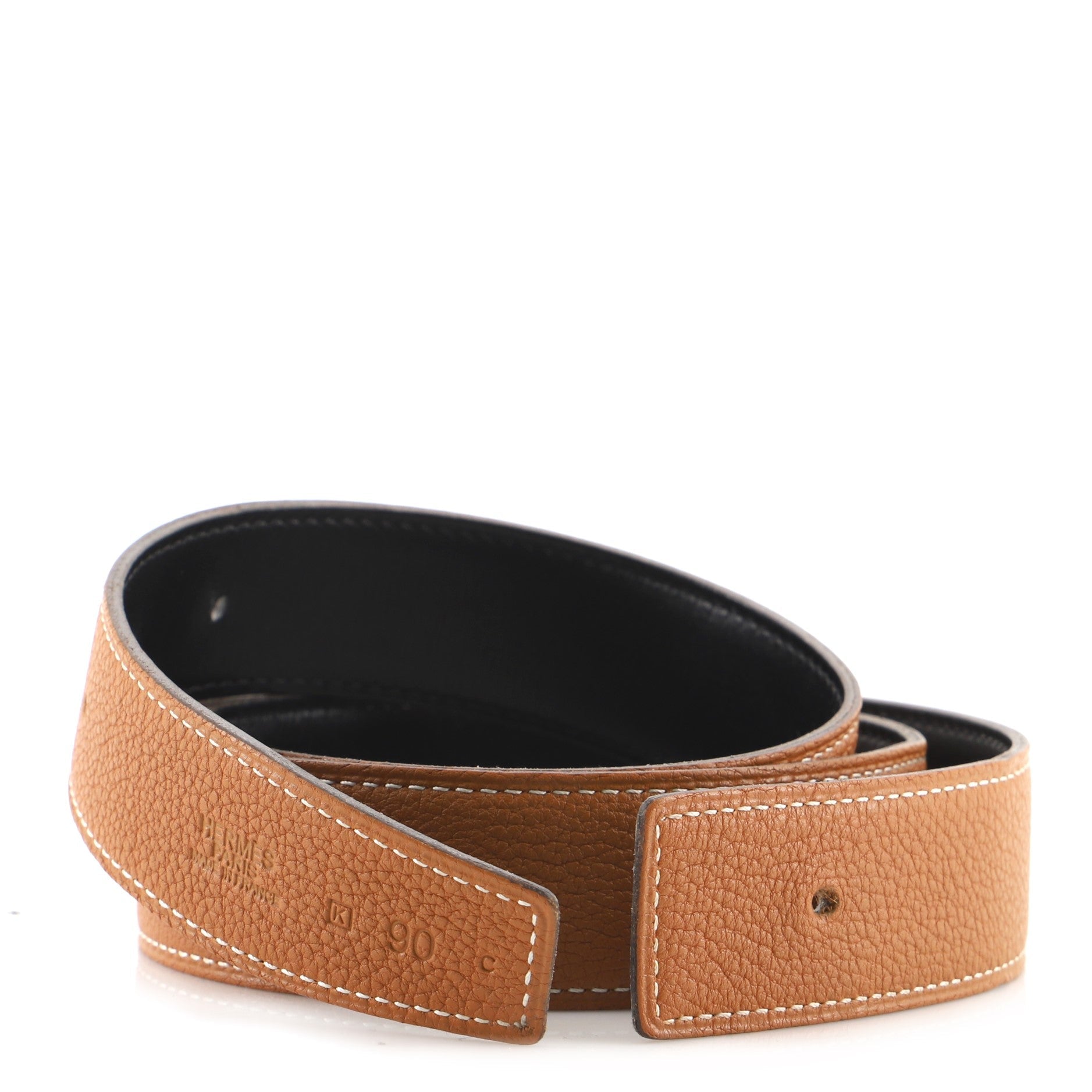Reversible Belt Strap Leather Medium 90
