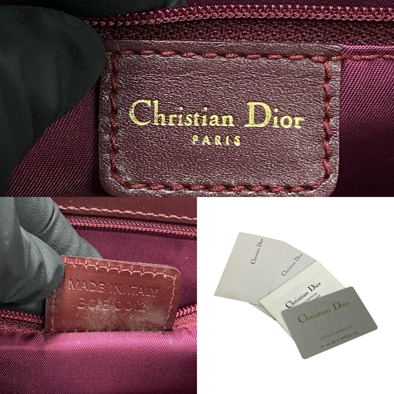 Christian Dior Trotter Canvas Leather Tote Bag