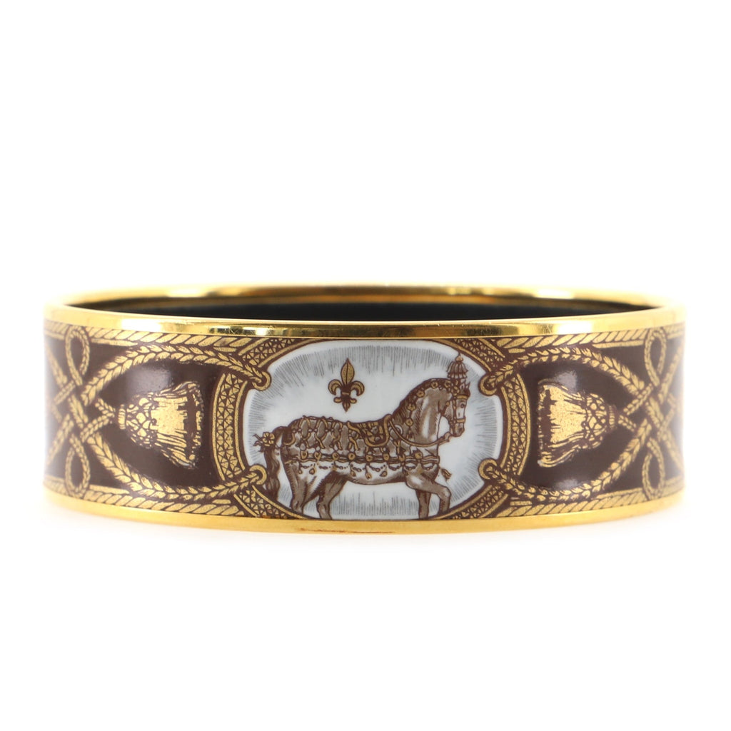 Bangle Bracelet Printed Enamel Wide