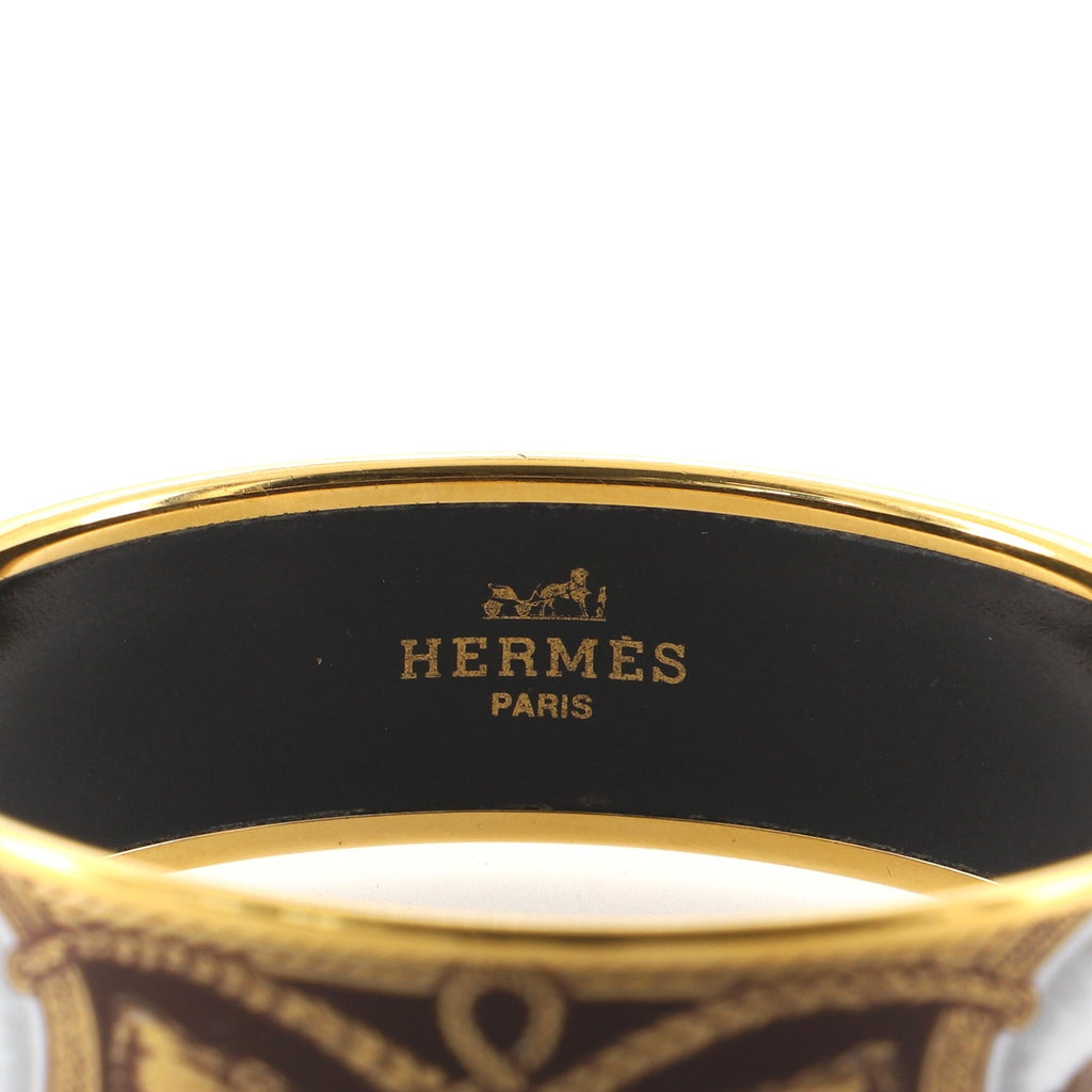Bangle Bracelet Printed Enamel Wide
