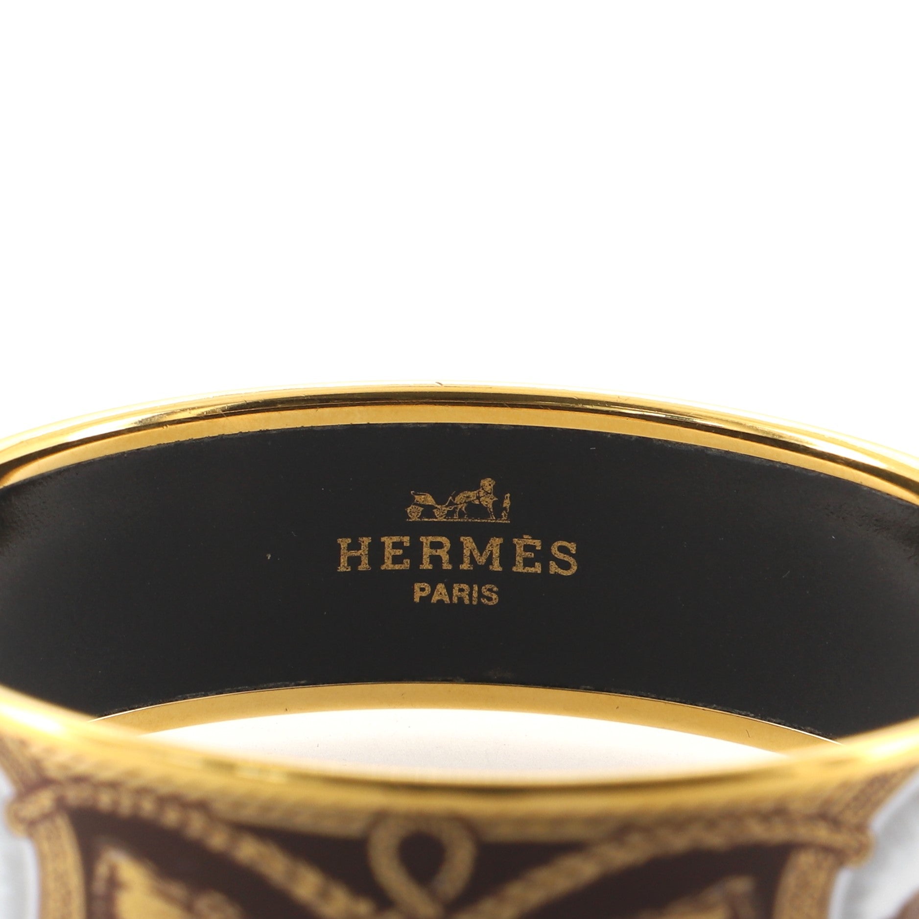 Bangle Bracelet Printed Enamel Wide