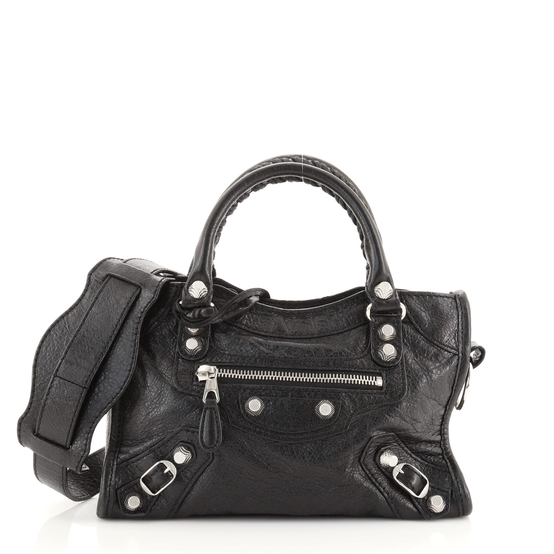 City Giant Studs Bag Leather Mini