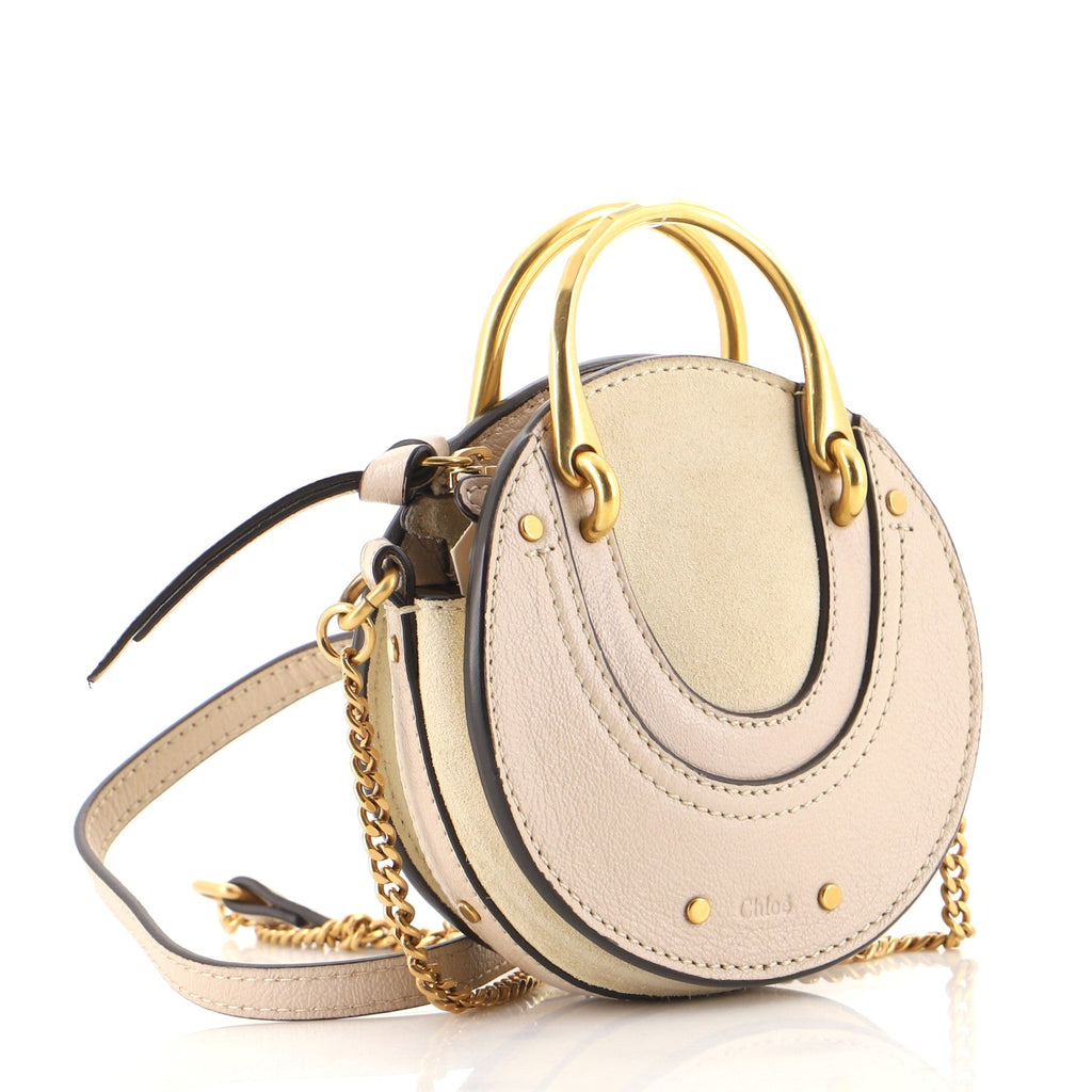 Pixie Crossbody Bag Leather with Suede Mini