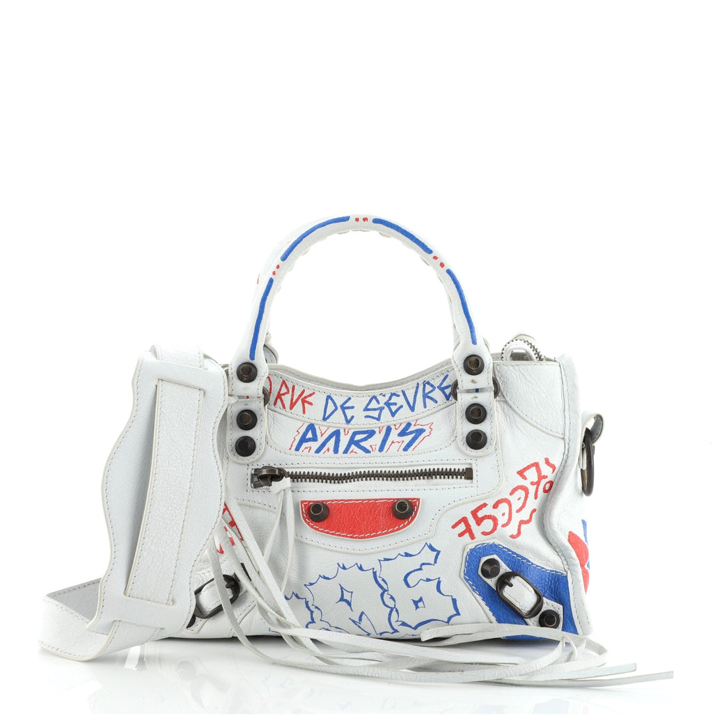 City Graffiti Classic Studs Bag Leather Mini
