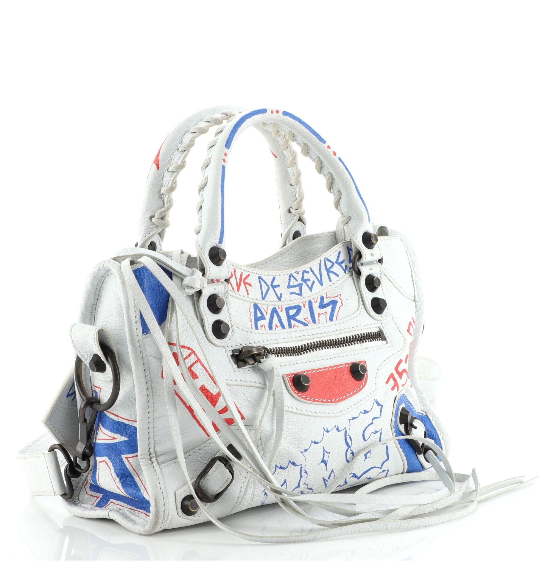 City Graffiti Classic Studs Bag Leather Mini