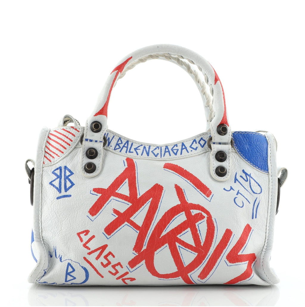 City Graffiti Classic Studs Bag Leather Mini