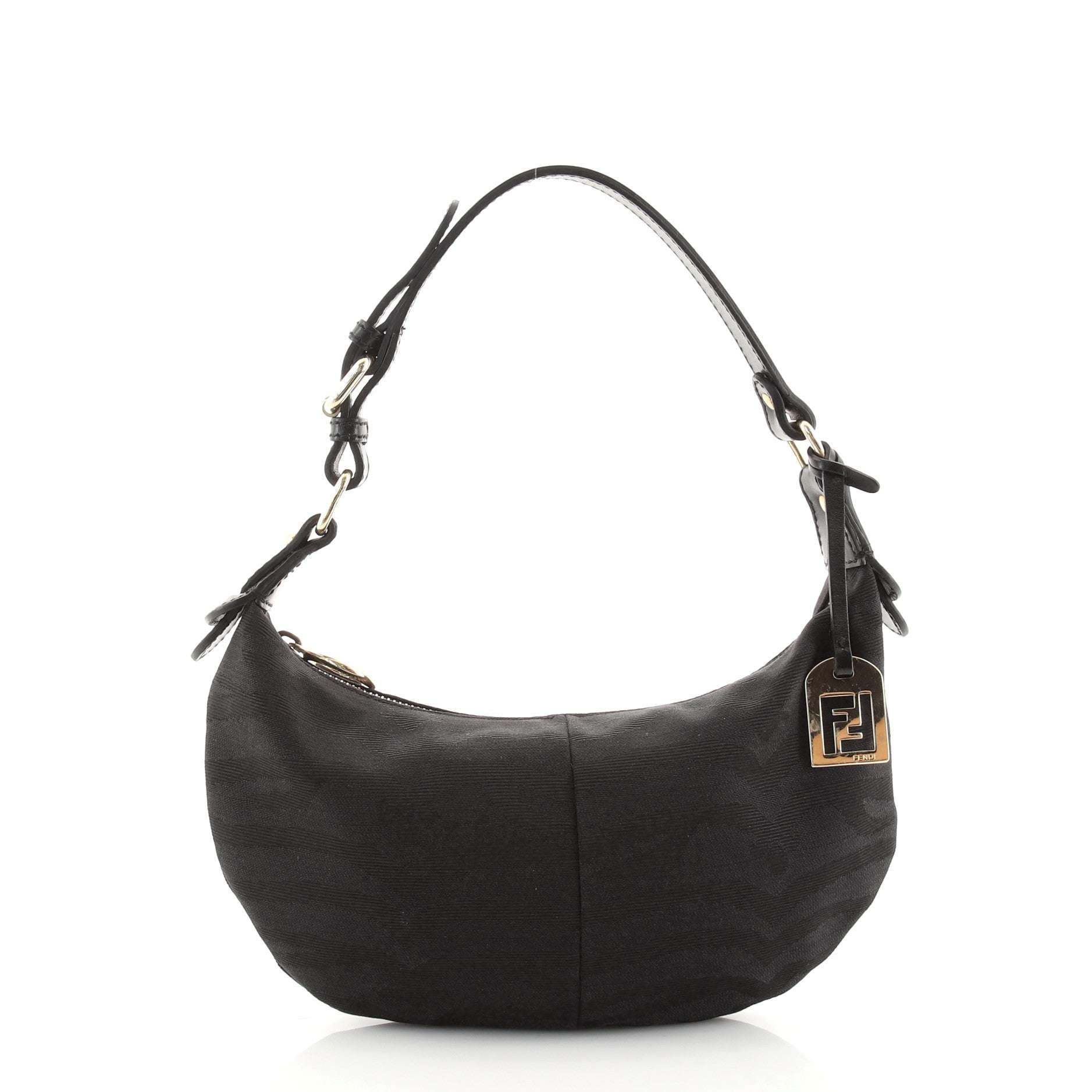 Vintage Charm Zip Pochette Jacquard Canvas Mini