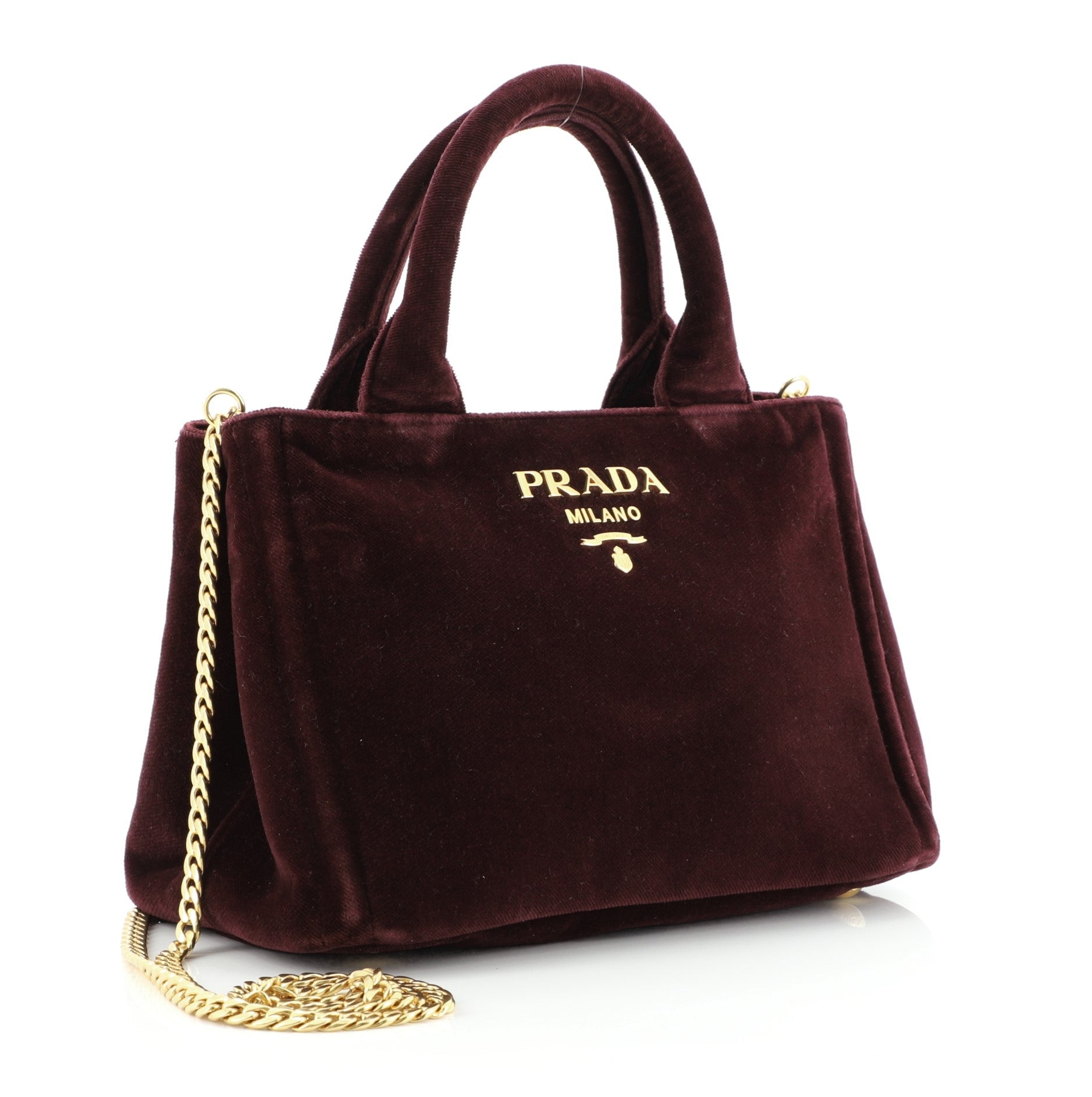 Convertible Open Tote Velvet Mini