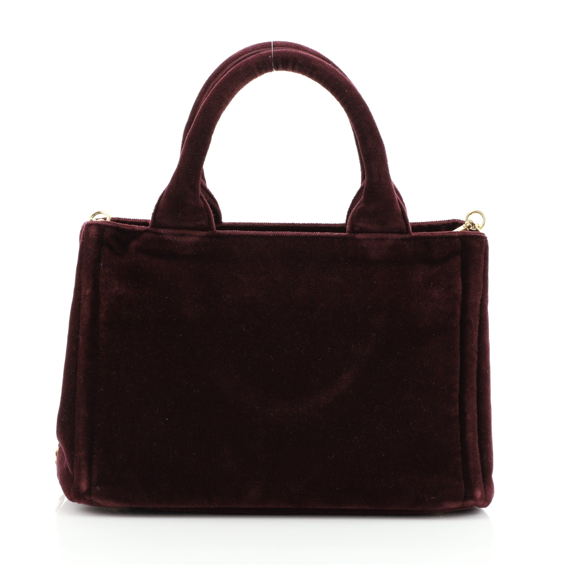 Convertible Open Tote Velvet Mini