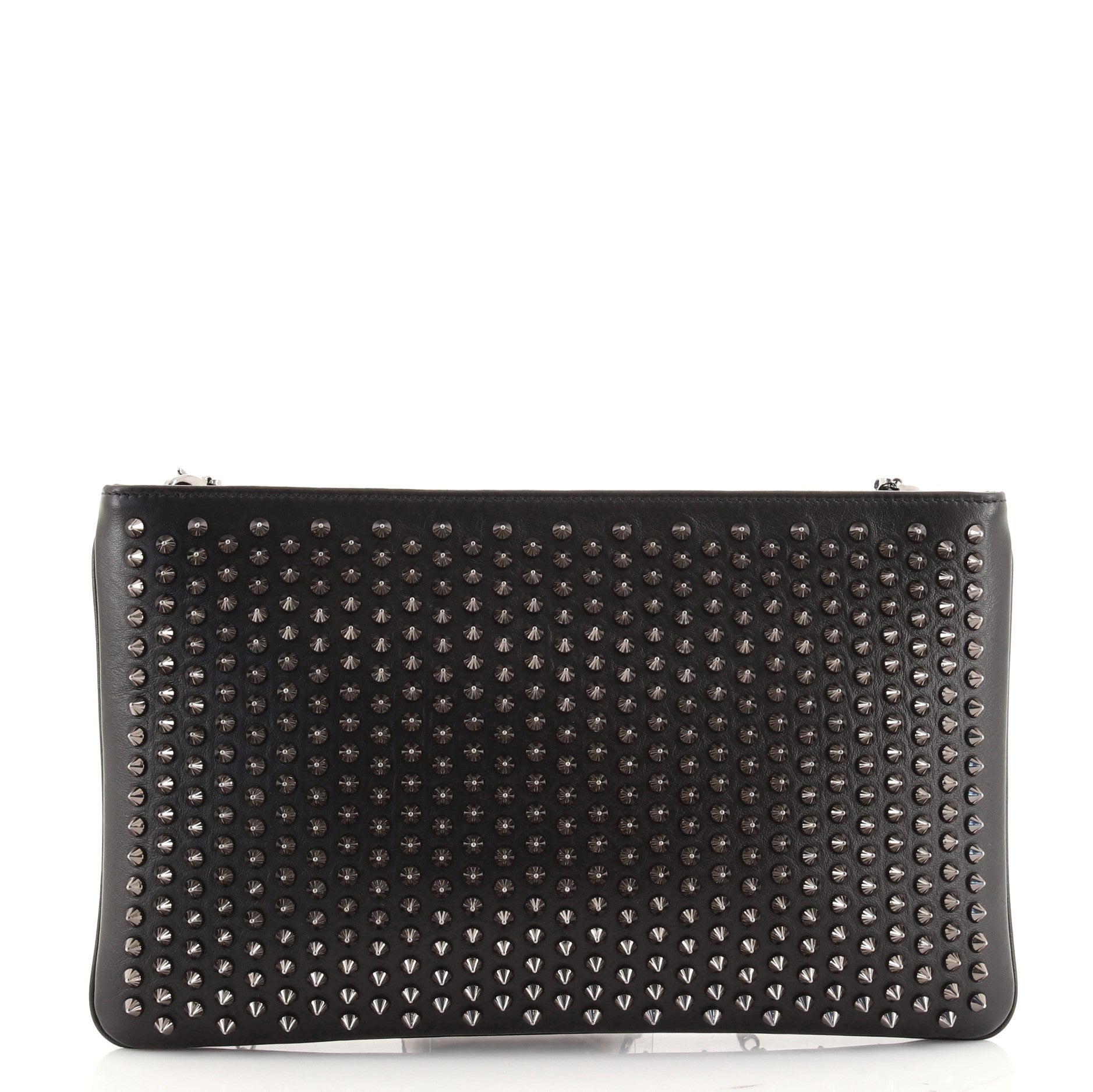 Loubiposh Clutch Spiked Leather