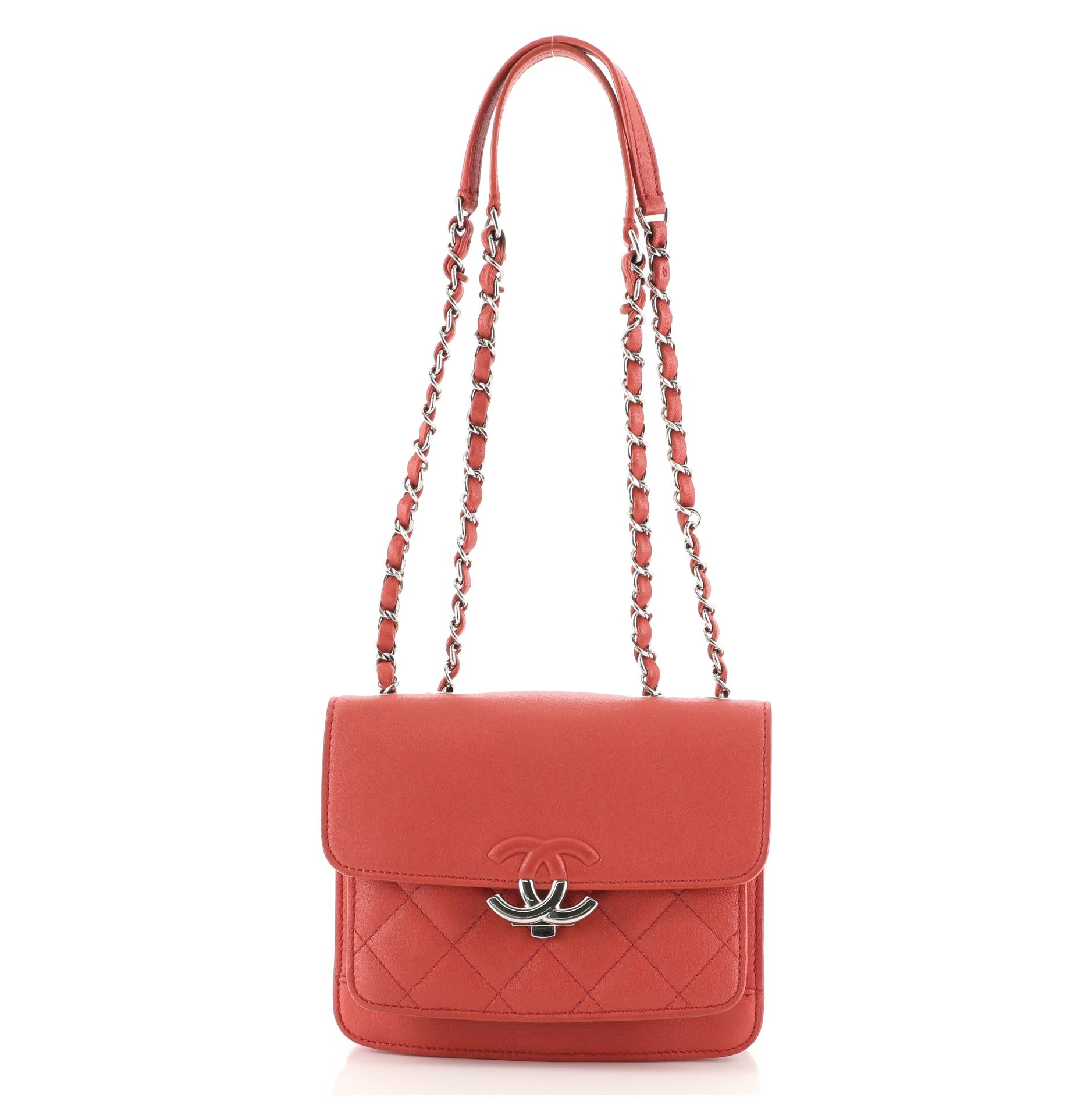 CC Box Flap Bag Quilted Calfskin Mini