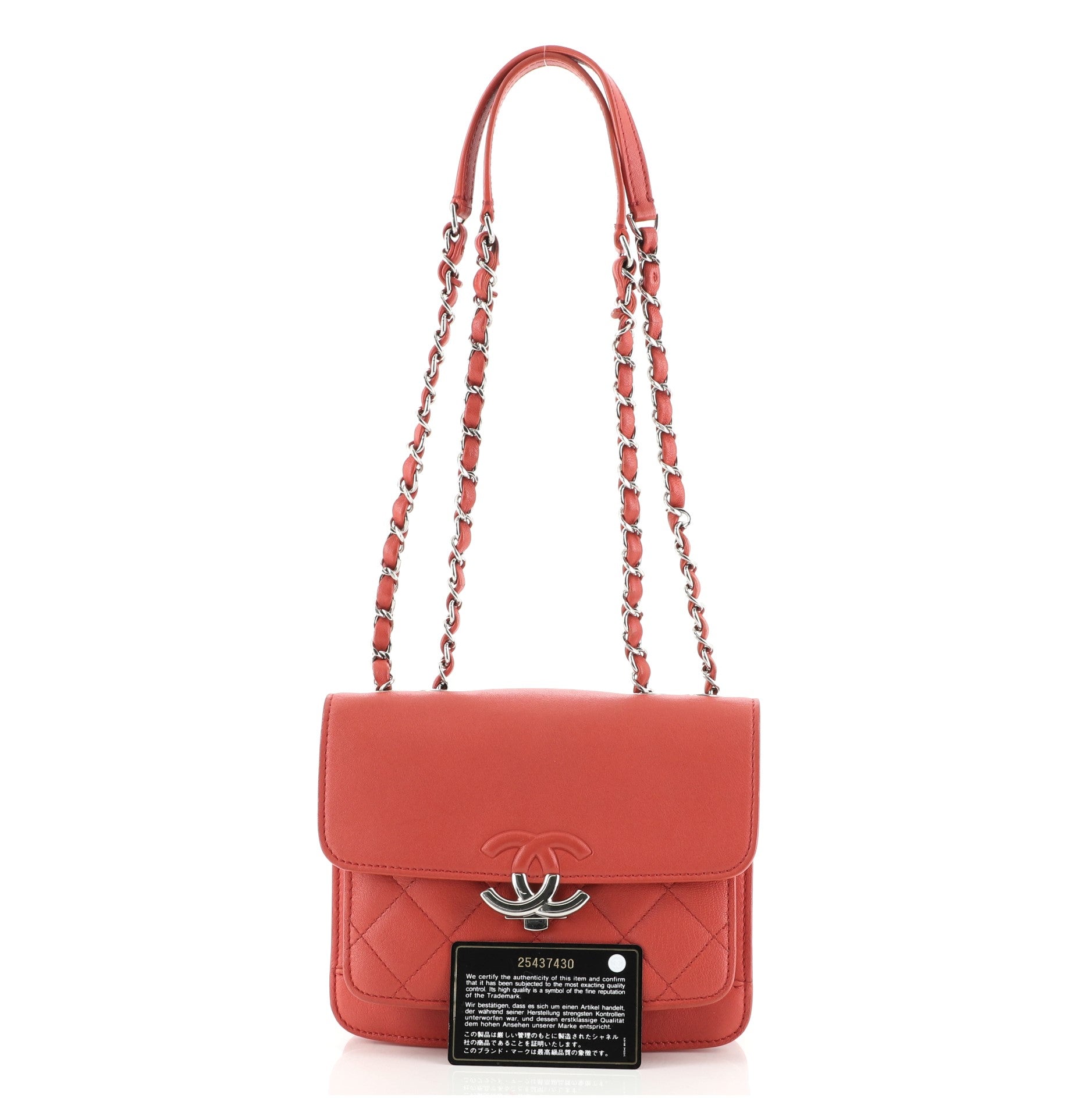 CC Box Flap Bag Quilted Calfskin Mini
