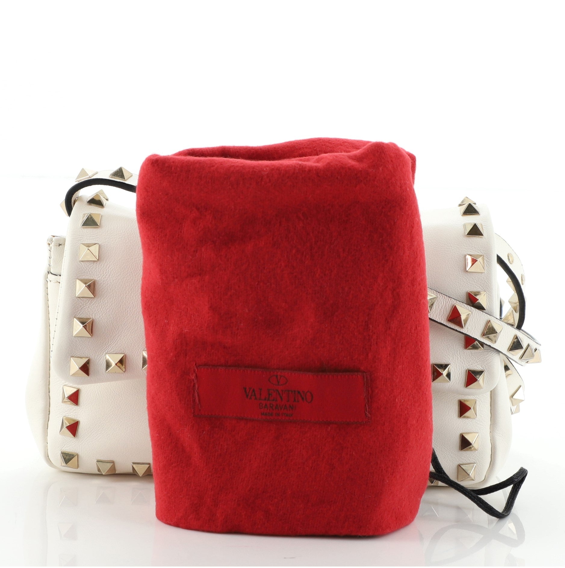 Rockstud Flip Lock Flap Bag Leather Mini