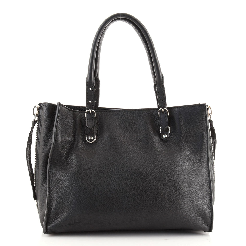 Papier A4 Zip Around Classic Studs Bag Leather Mini