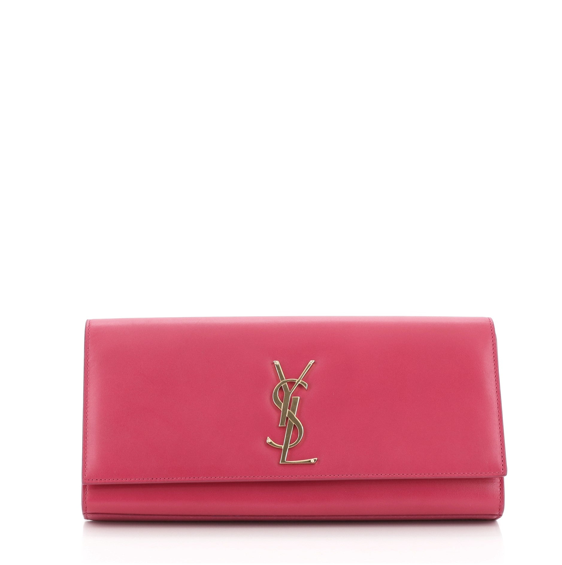 Classic Monogram Clutch Leather Long