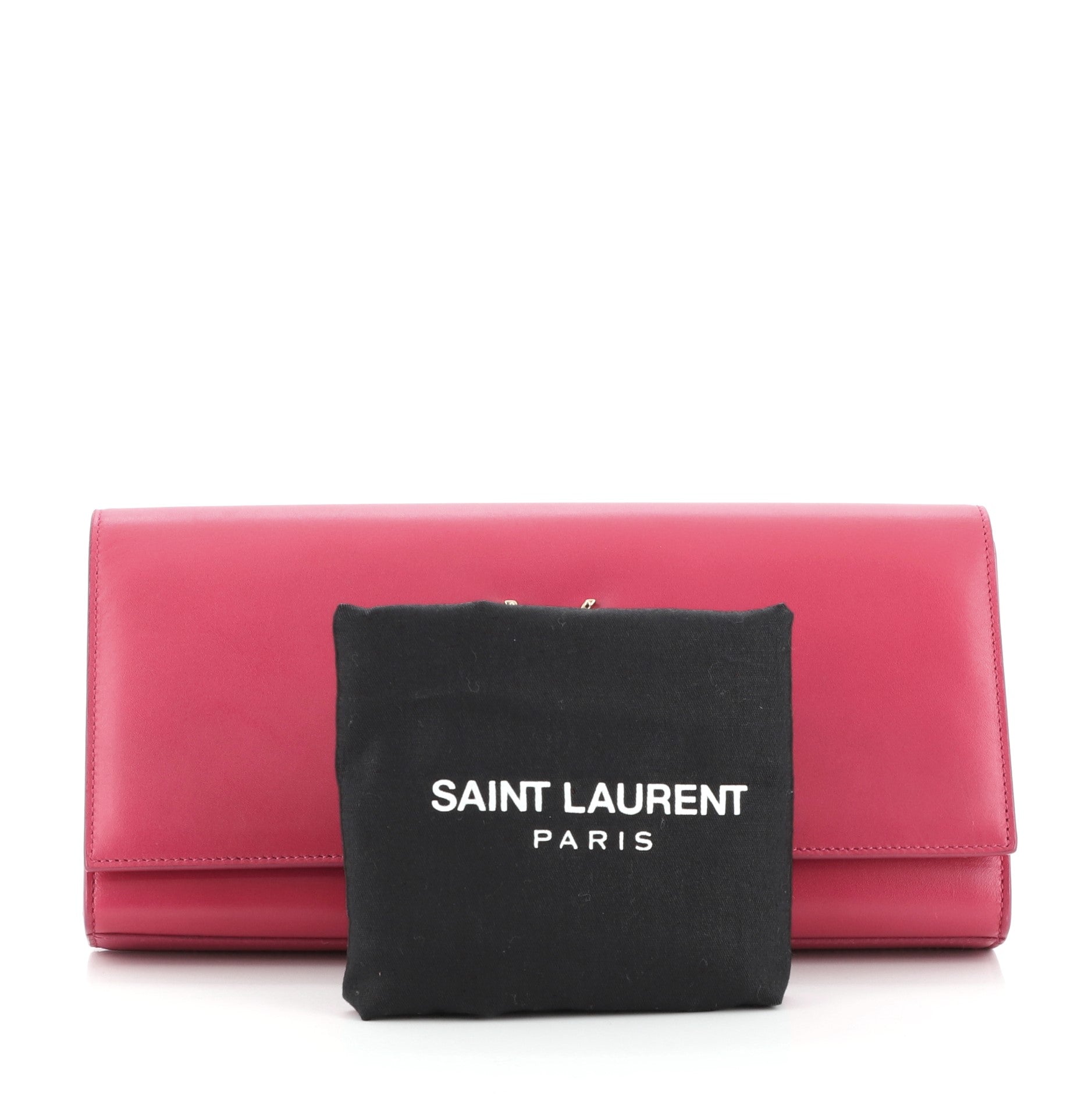 Classic Monogram Clutch Leather Long