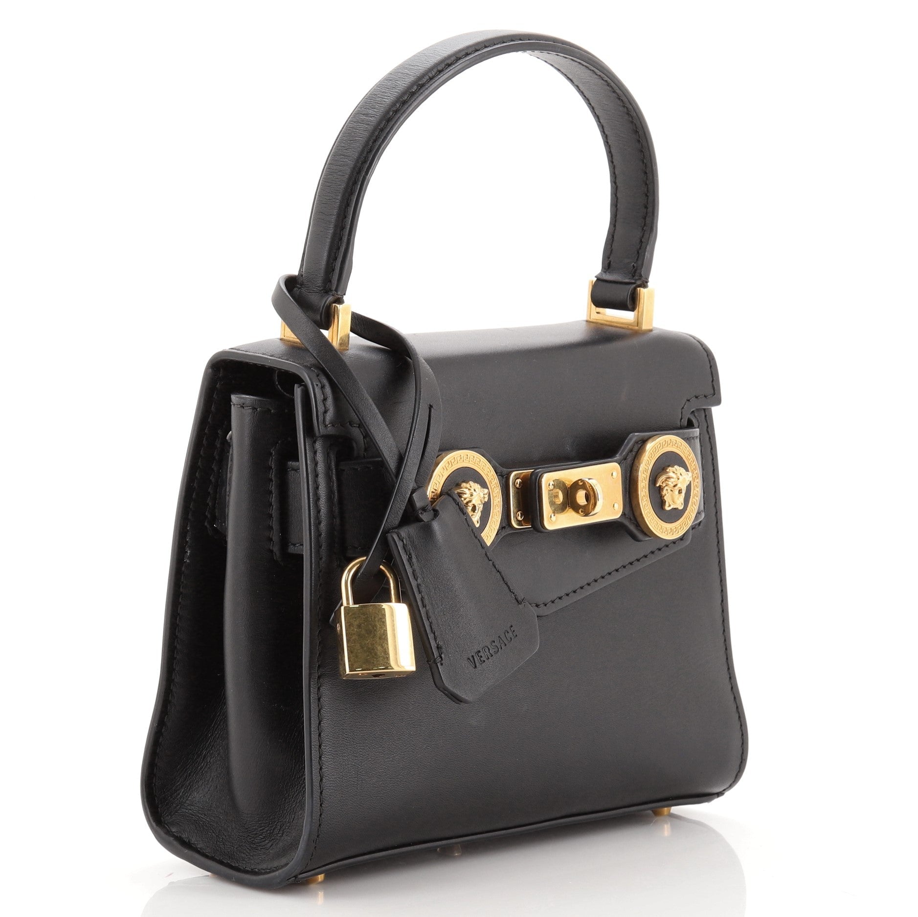 Icon Convertible Top Handle Bag Leather Mini