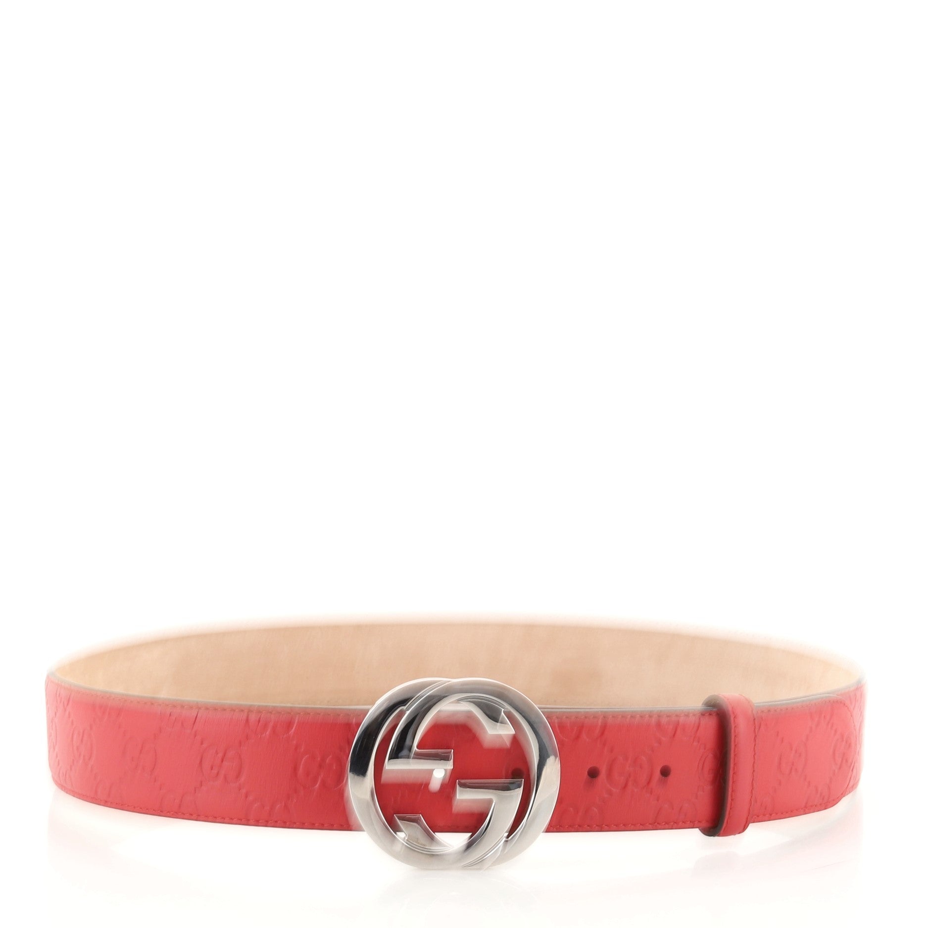 Interlocking G Belt Guccissima Leather Wide 95