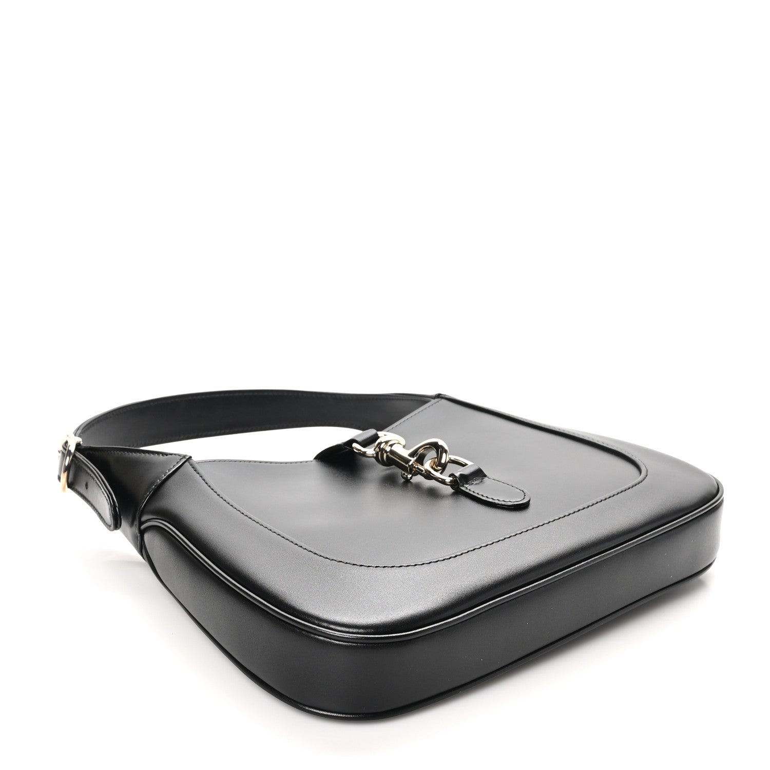 Boarded Dyana Lux Calfskin Small Jackie 1961 Hobo Black