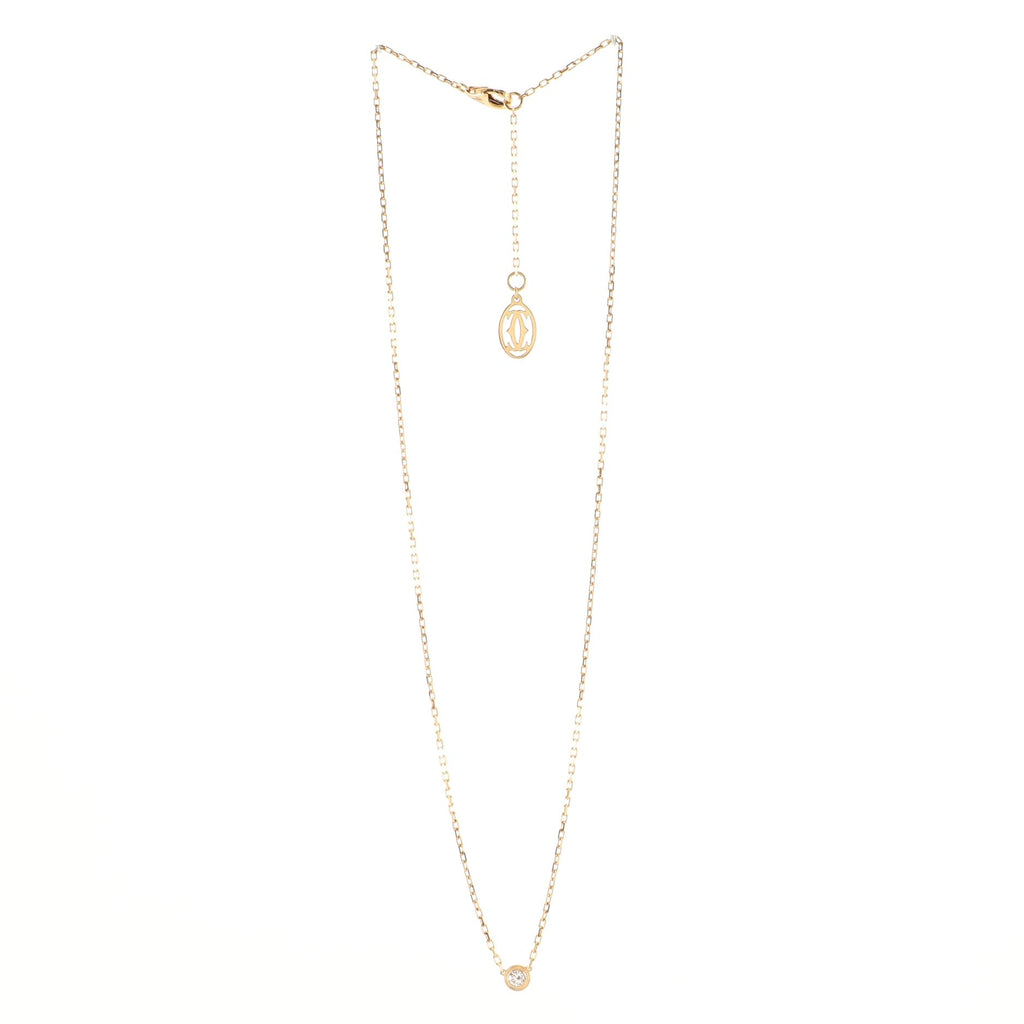 Diamants Legers Pendant Necklace 18K Rose Gold with Diamond Small