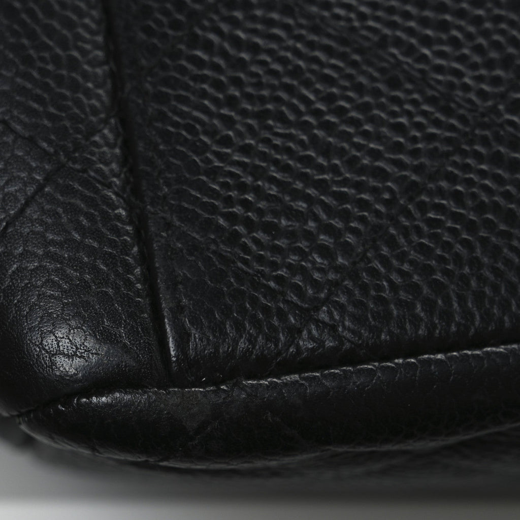Caviar Quilted Maxi Double Flap Black