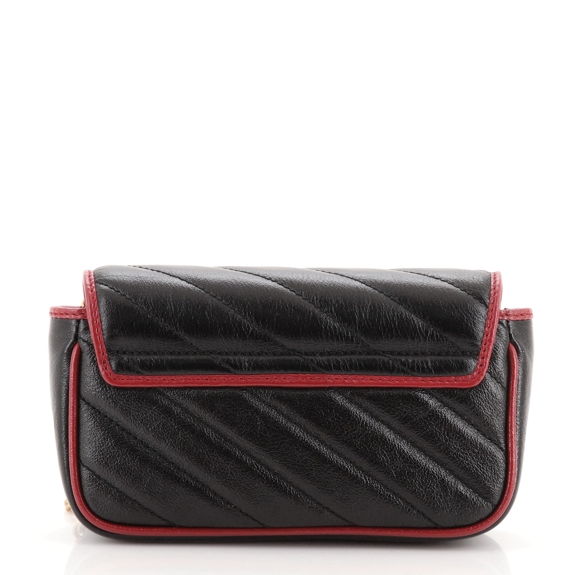 GG Marmont Flap Bag Diagonal Quilted Leather Super Mini