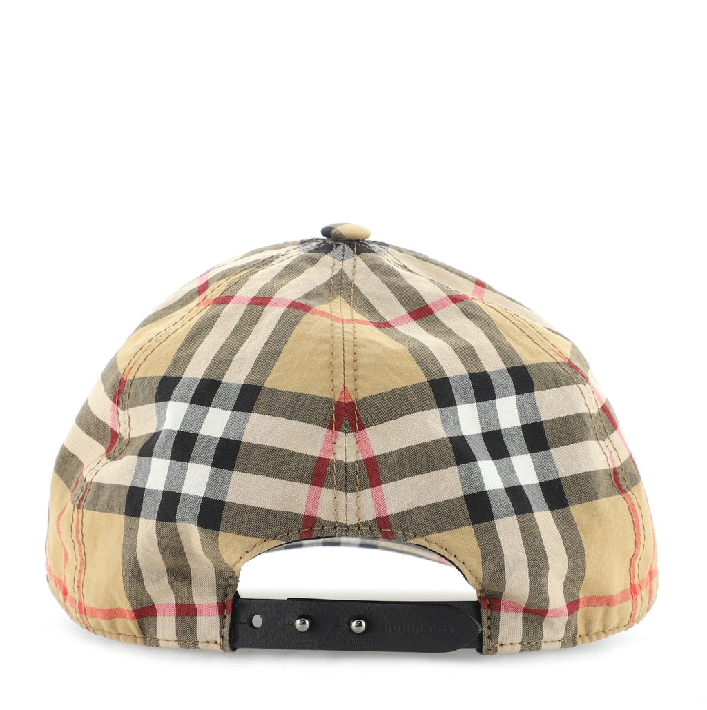 Baseball Cap Rainbow Vintage Check Canvas XS