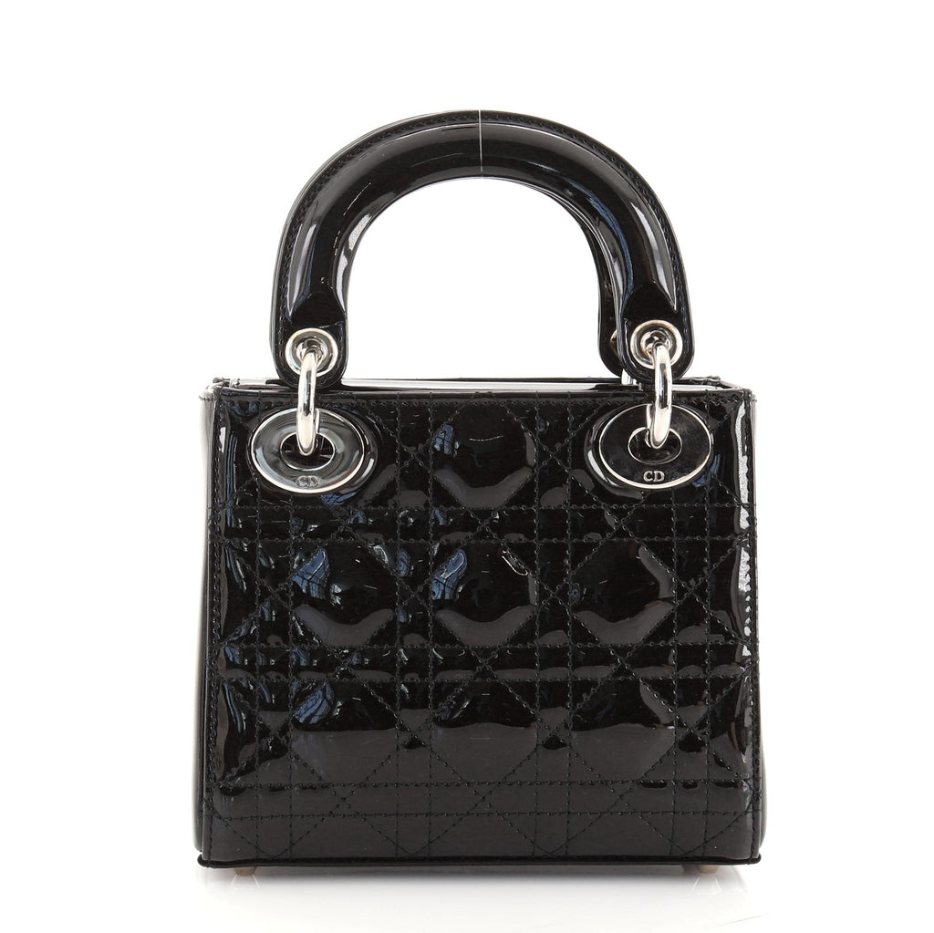 Lady Dior Bag Cannage Quilt Patent Mini