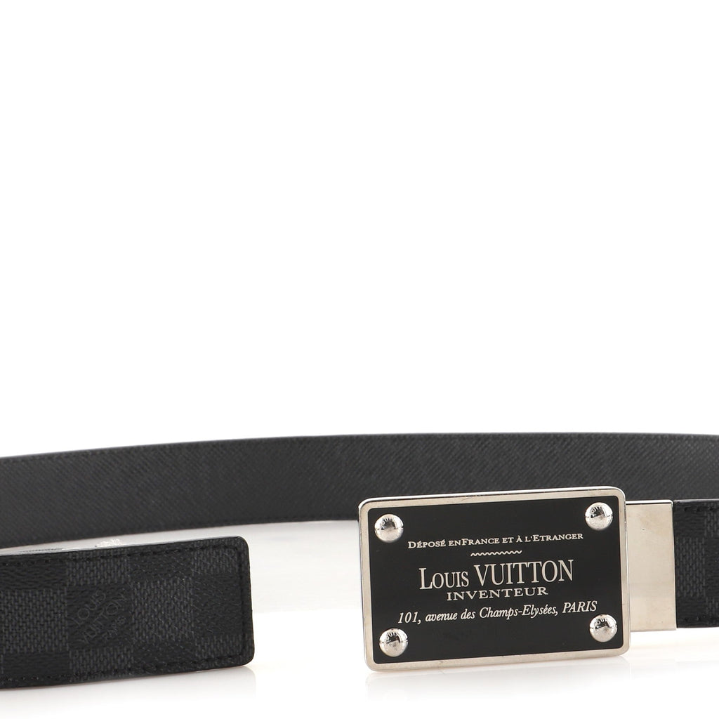 Inventeur Belt Damier Graphite Medium 85