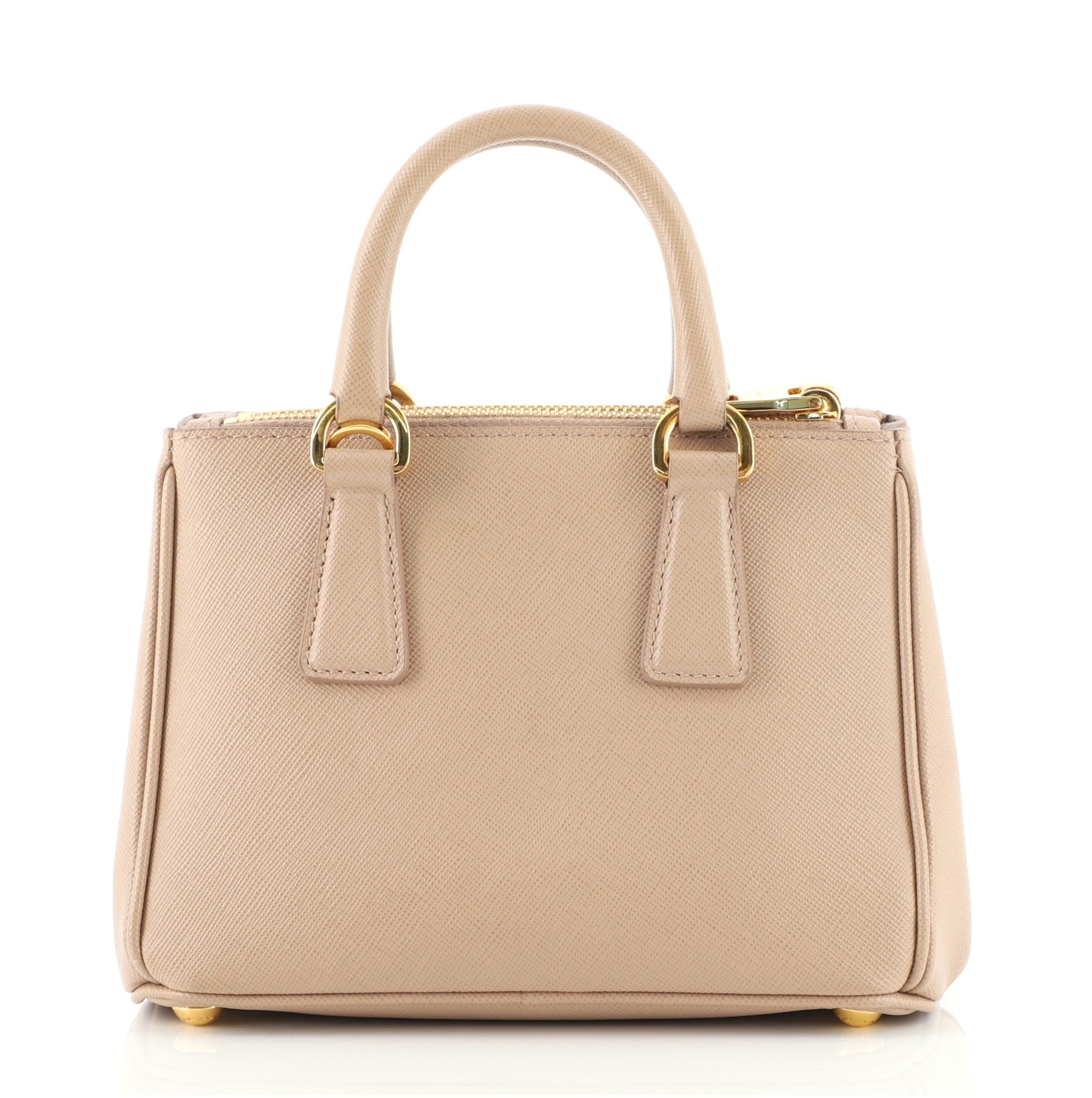 Galleria Double Zip Tote Saffiano Leather Mini