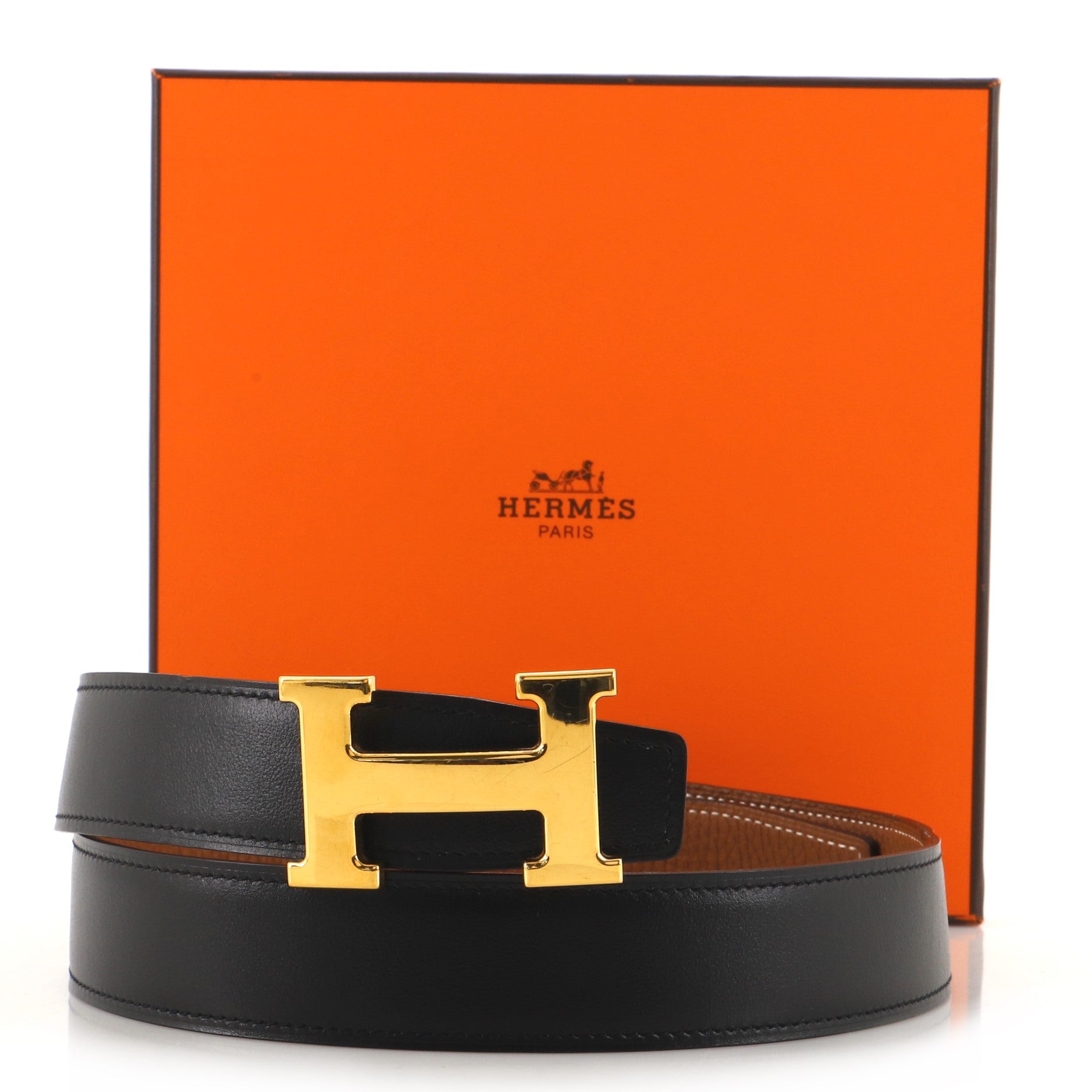 Constance Reversible Belt Leather Medium 80