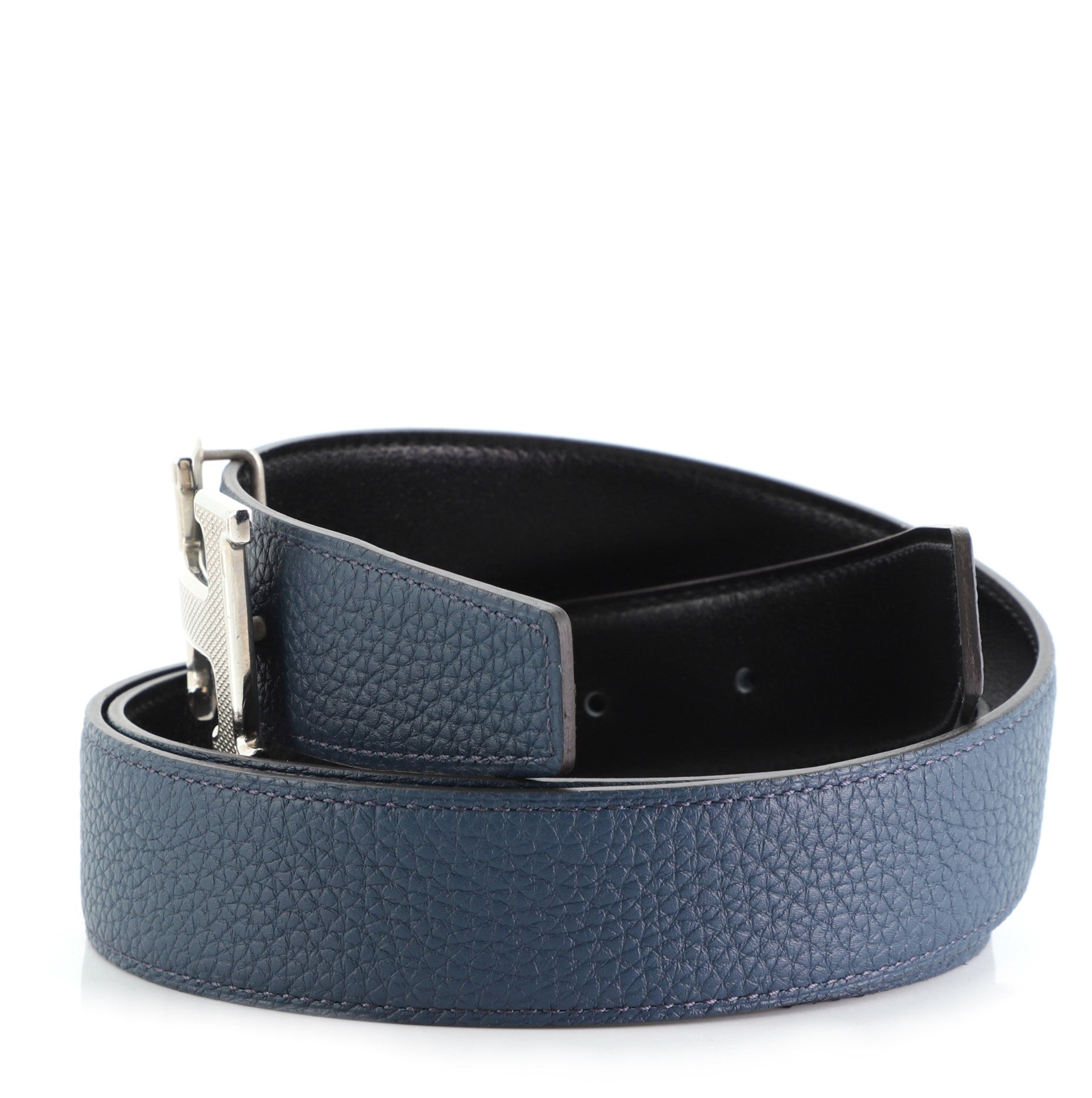 Constance Reversible Belt Leather with Guilloche Medium 90