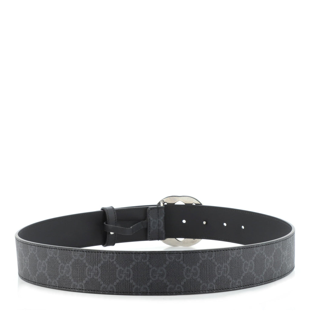 Interlocking G Belt GG Coated Canvas Wide 85