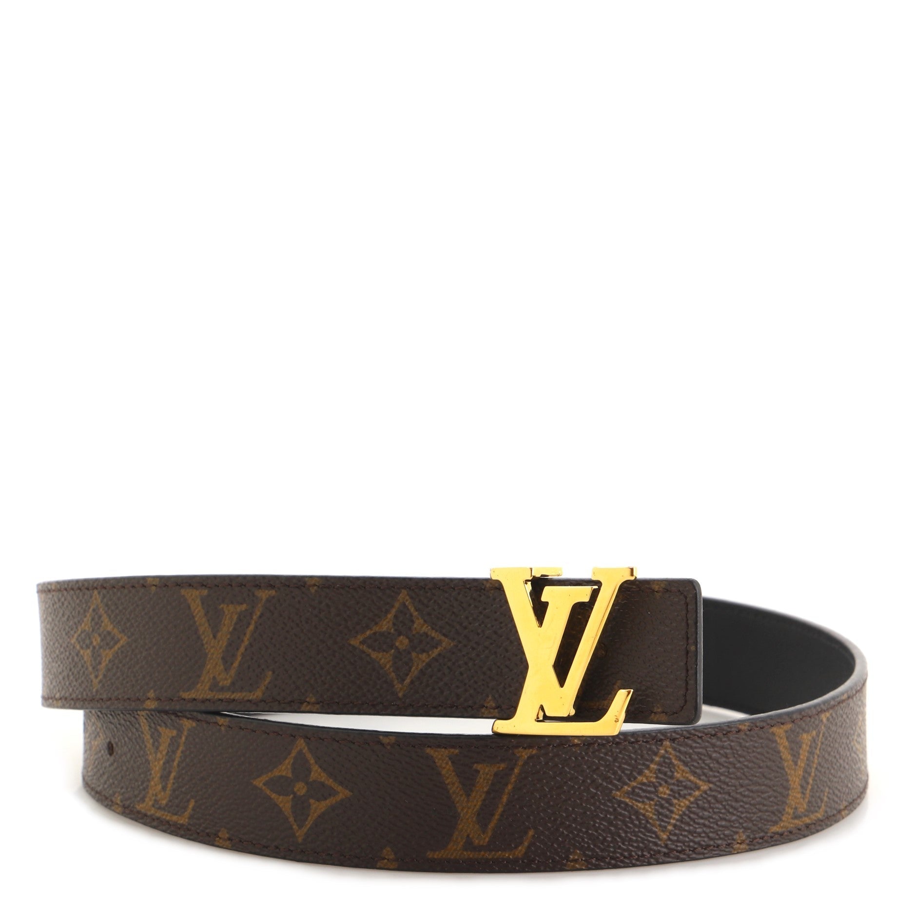 LV Initiales Belt Monogram Canvas Medium 80