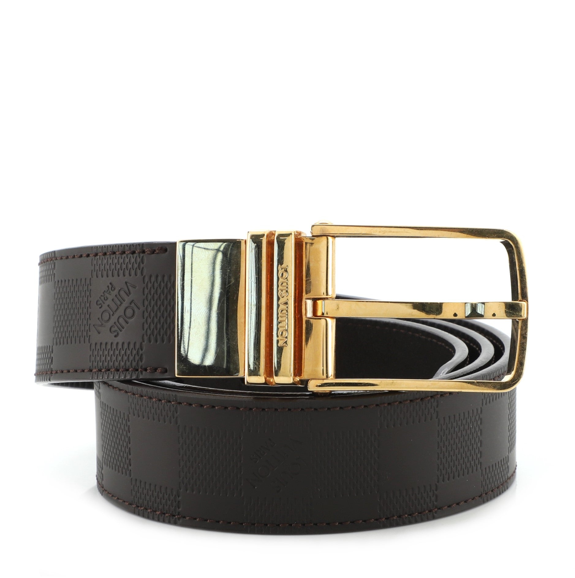 Boston Belt Damier Infini Leather Medium 85