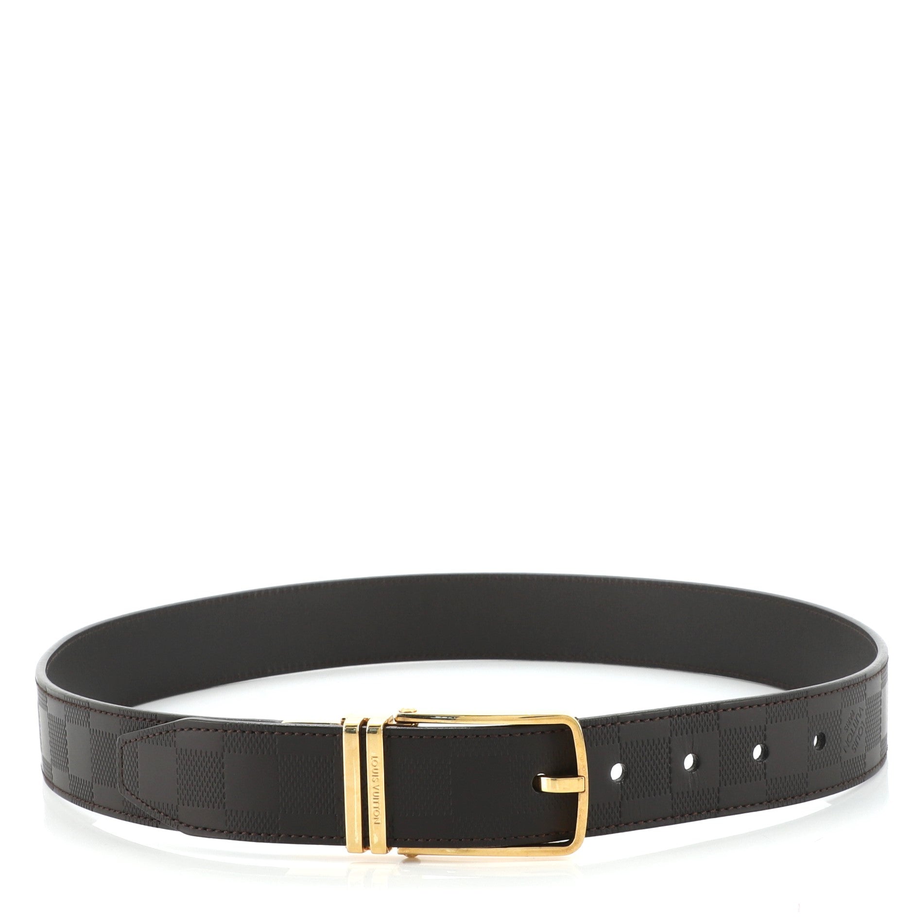 Boston Belt Damier Infini Leather Medium 85