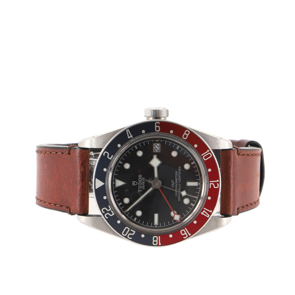 Heritage Black Bay GMT Automatic Watch Stainless Steel and Leather 41