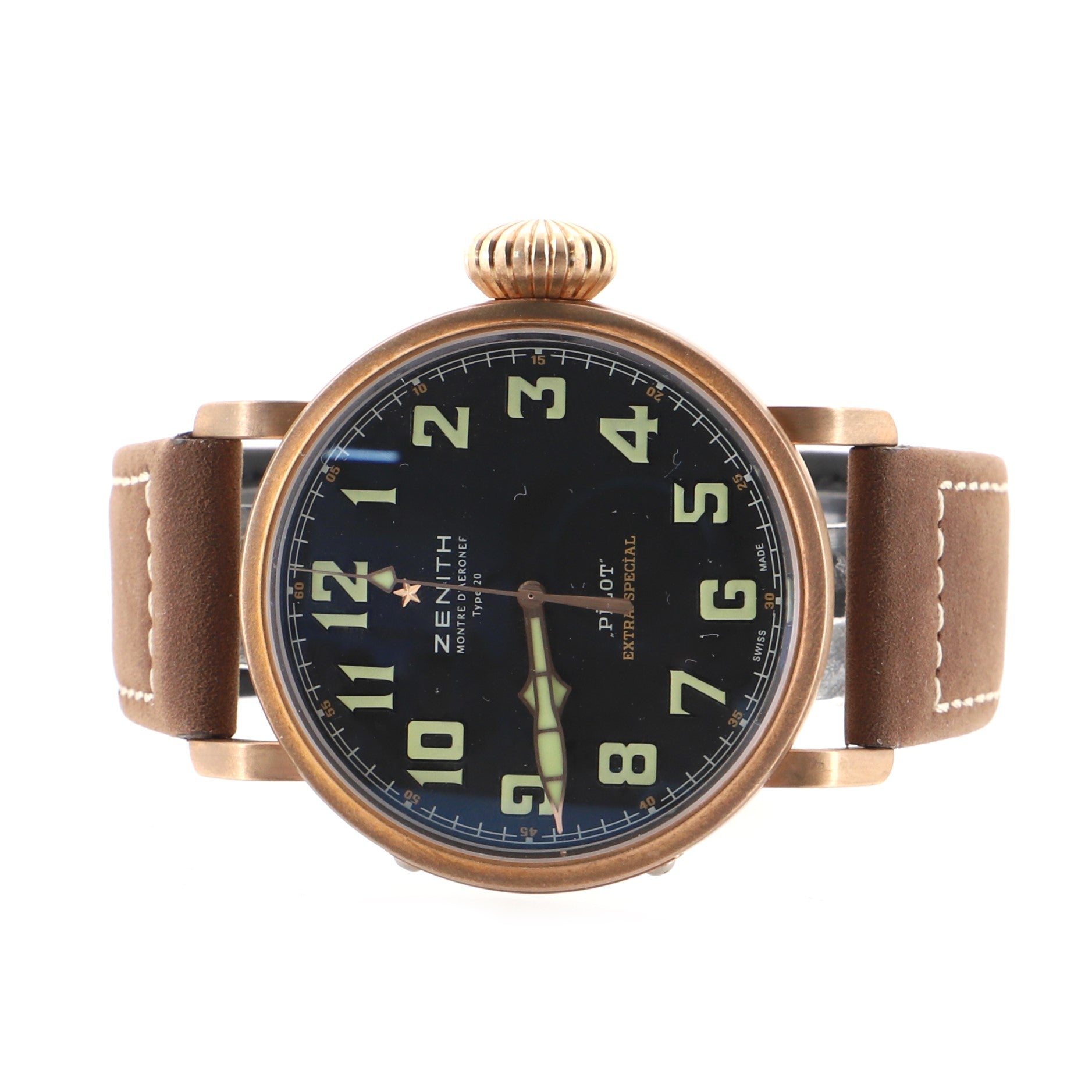 Pilot Montre D'Aeronef Type 20 Automatic Watch Bronze and Leather 45
