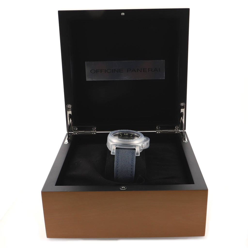 Luminor Marina Logo Manual Watch Stainless Steel and Canvas 44