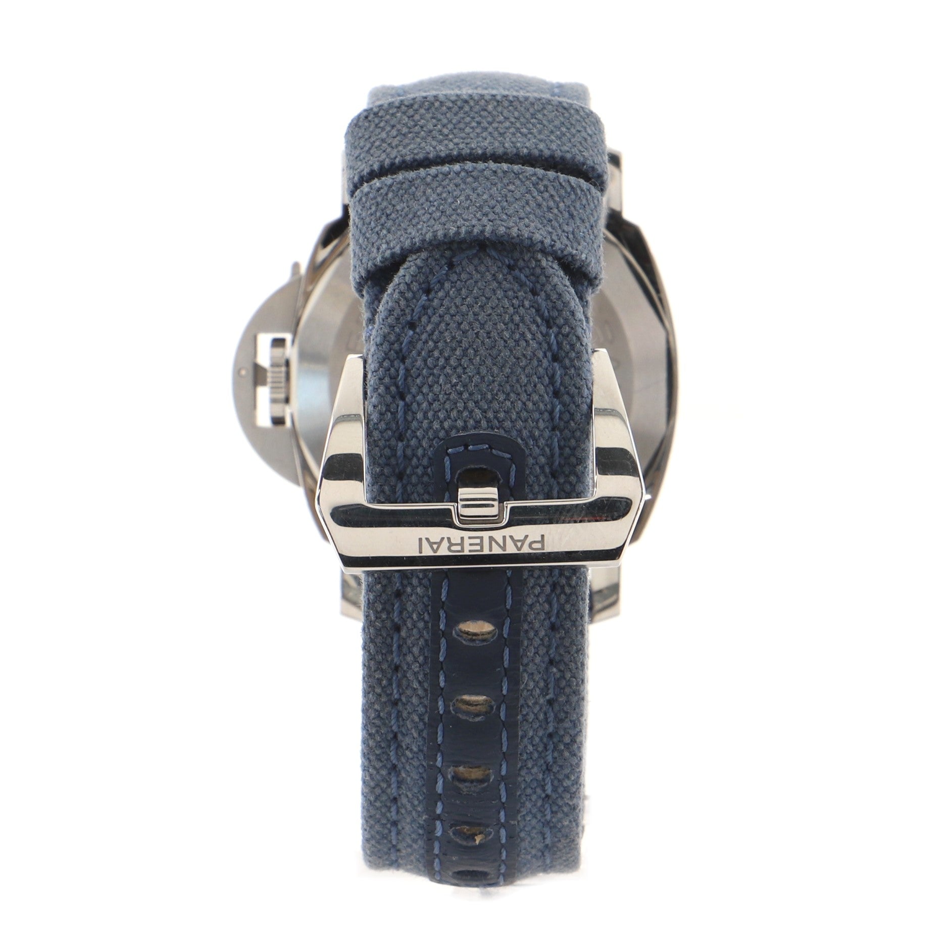 Luminor Marina Logo Manual Watch Stainless Steel and Canvas 44