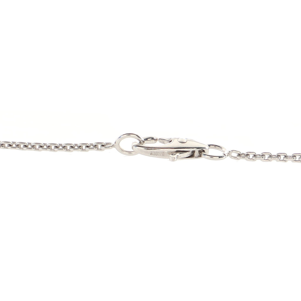 LV Volt Pendant Necklace 18K White Gold with Diamond Small