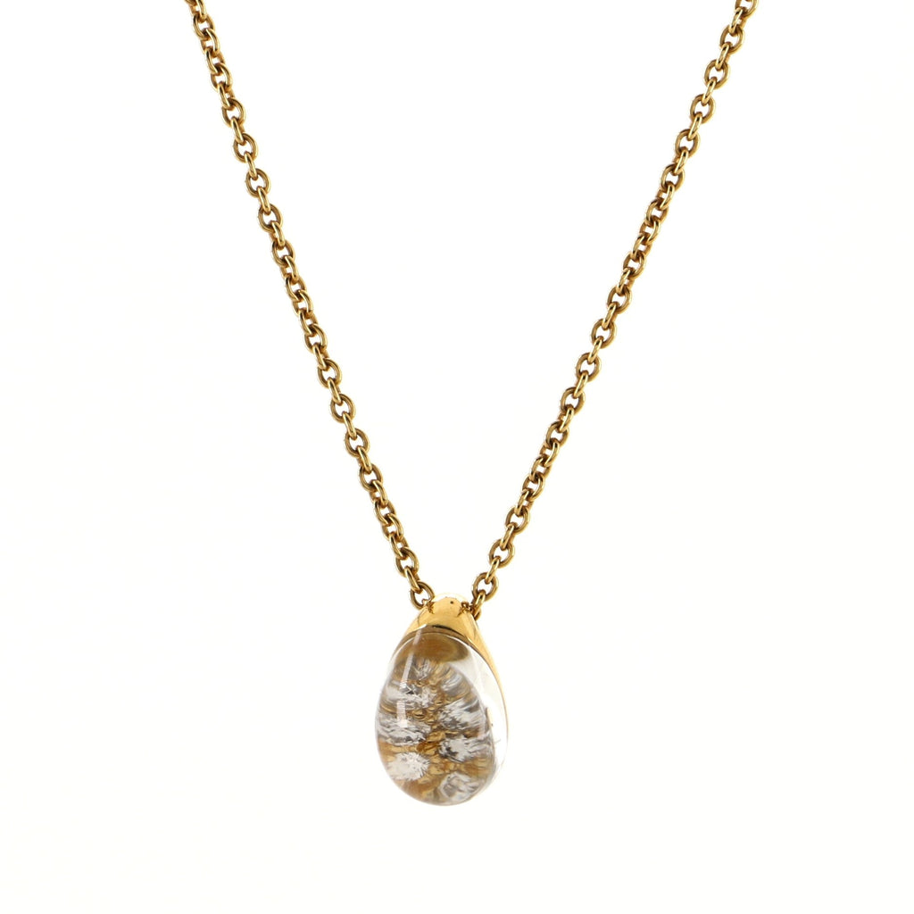Mist Pendant Necklace 18K Yellow Gold and Diamonds