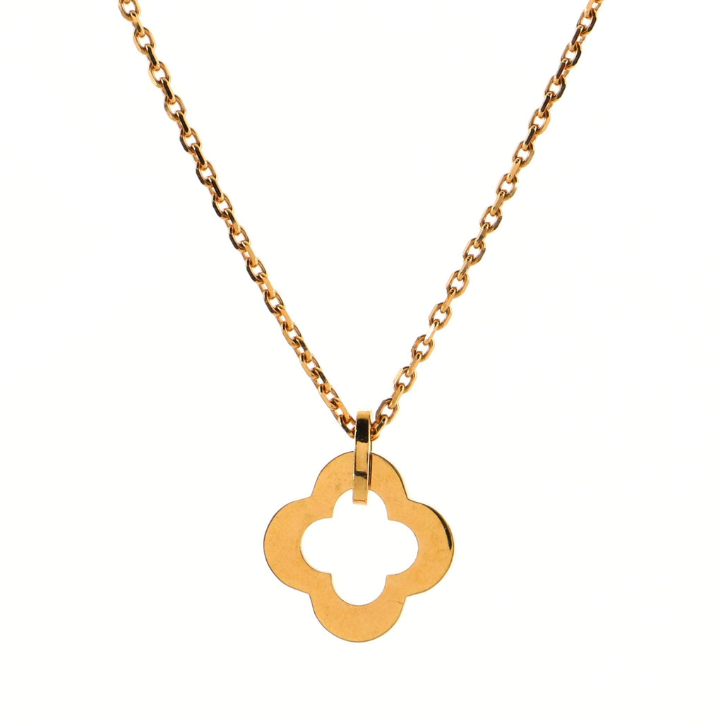 Byzantine Alhambra Pendant Necklace 18K Yellow Gold