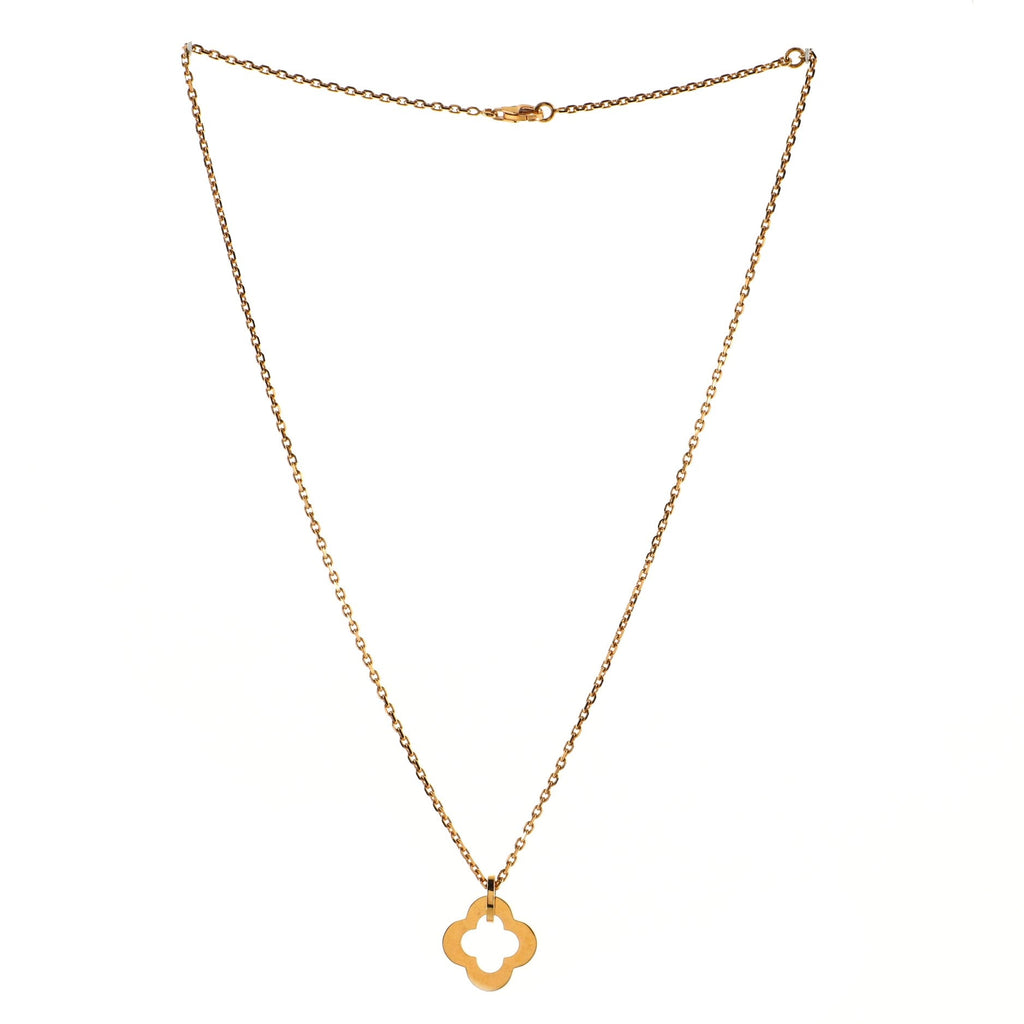 Byzantine Alhambra Pendant Necklace 18K Yellow Gold