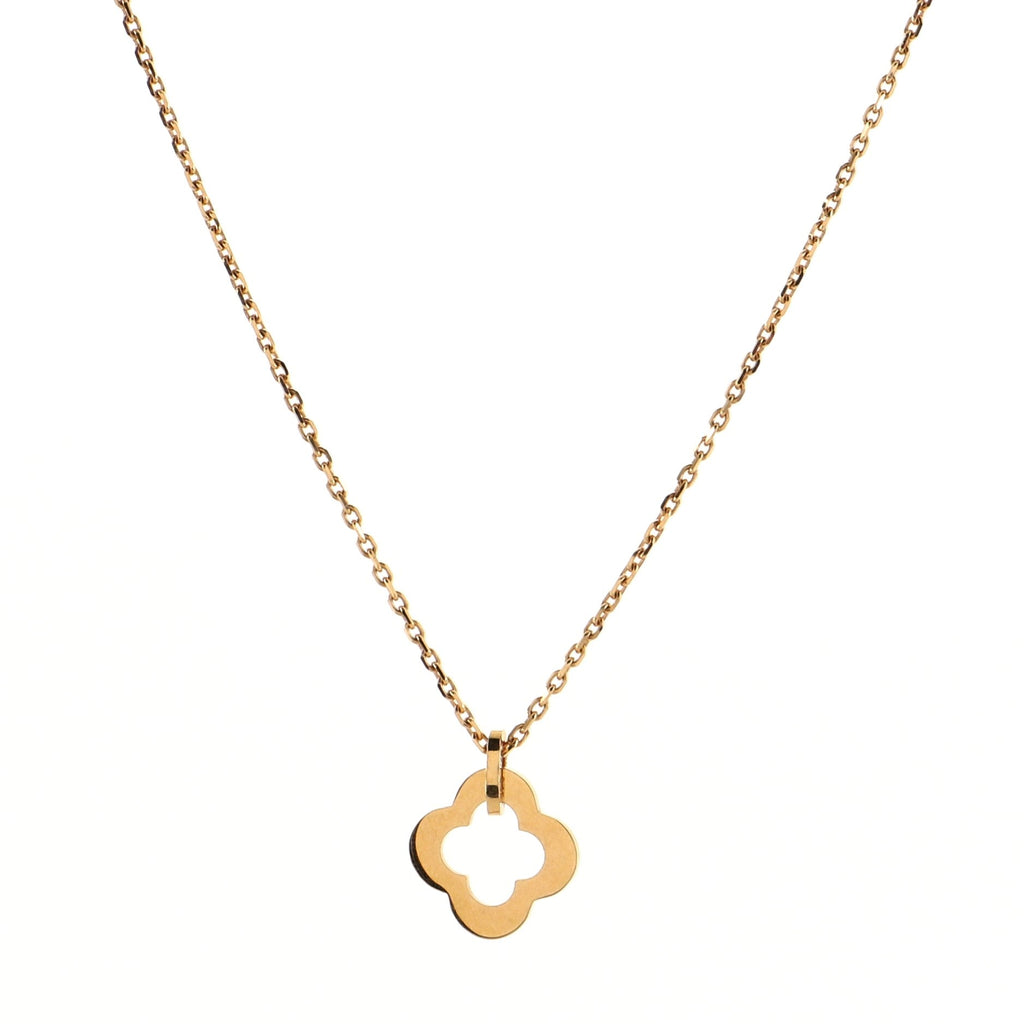 Byzantine Alhambra Pendant Necklace 18K Yellow Gold
