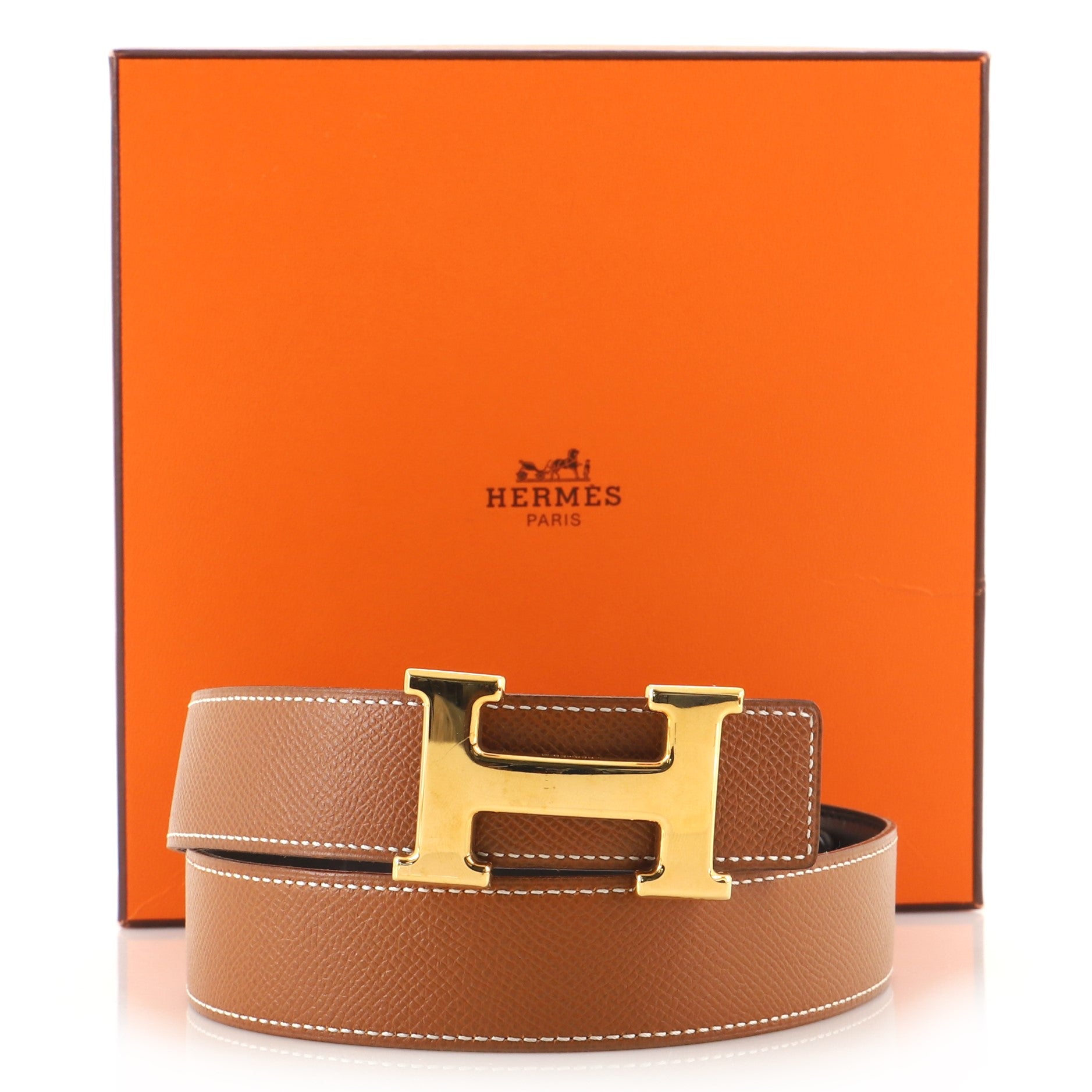 Constance Reversible Belt Leather Medium 65
