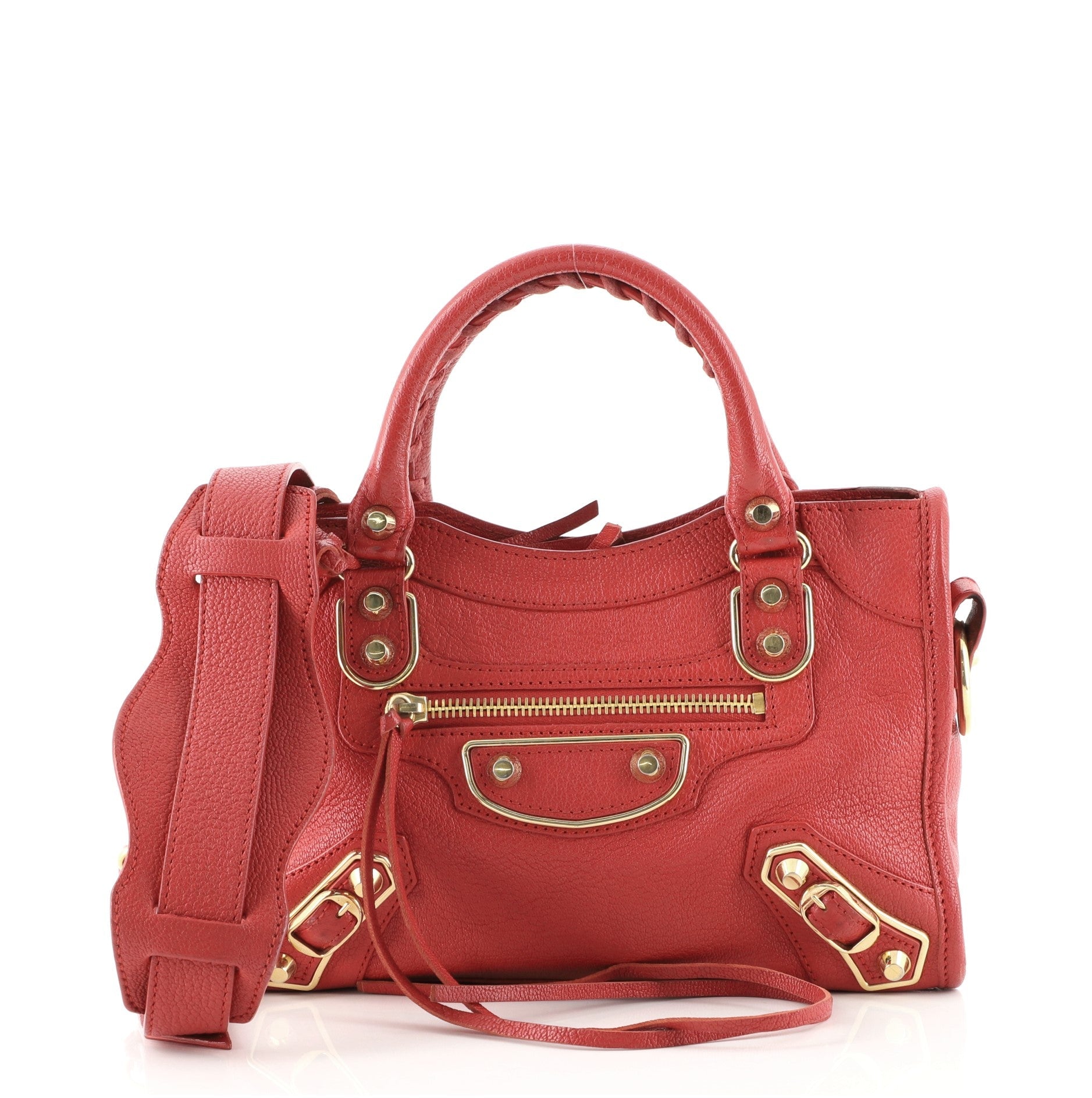 City Classic Metallic Edge Bag Leather Mini