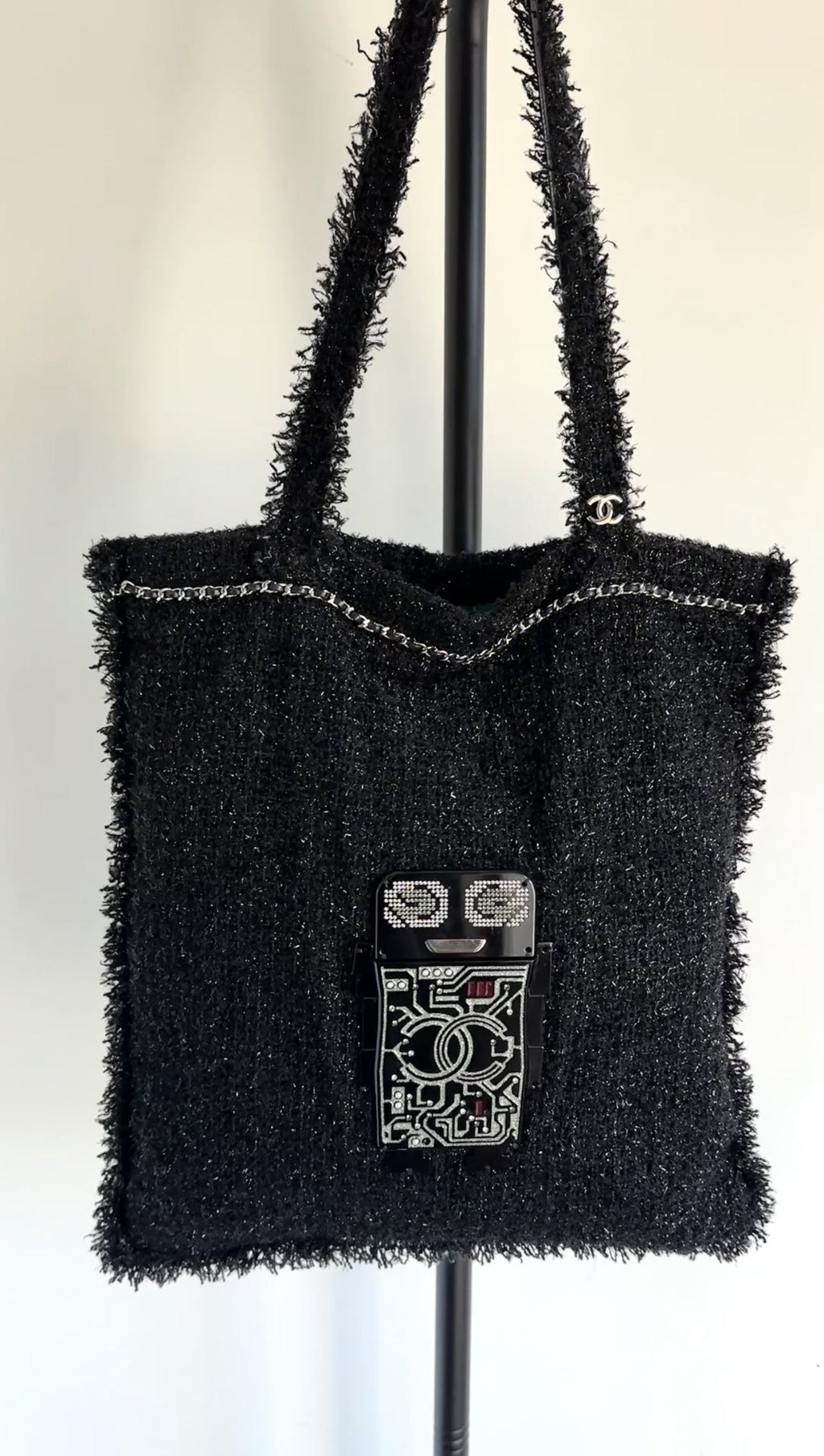 Chanel Spring 2017 ‘Shopping in Fabrics’ Robot Tote Bag