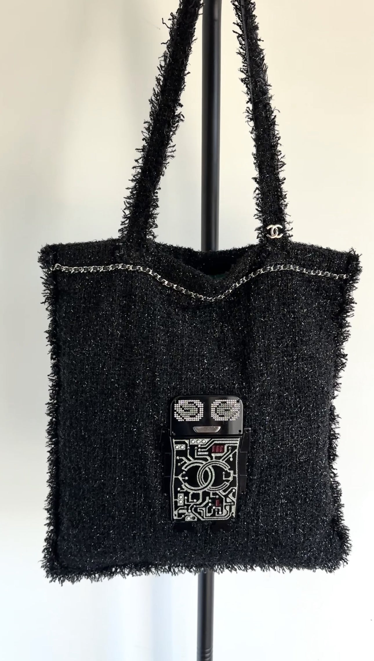 Chanel Spring 2017 ‘Shopping in Fabrics’ Robot Tote Bag
