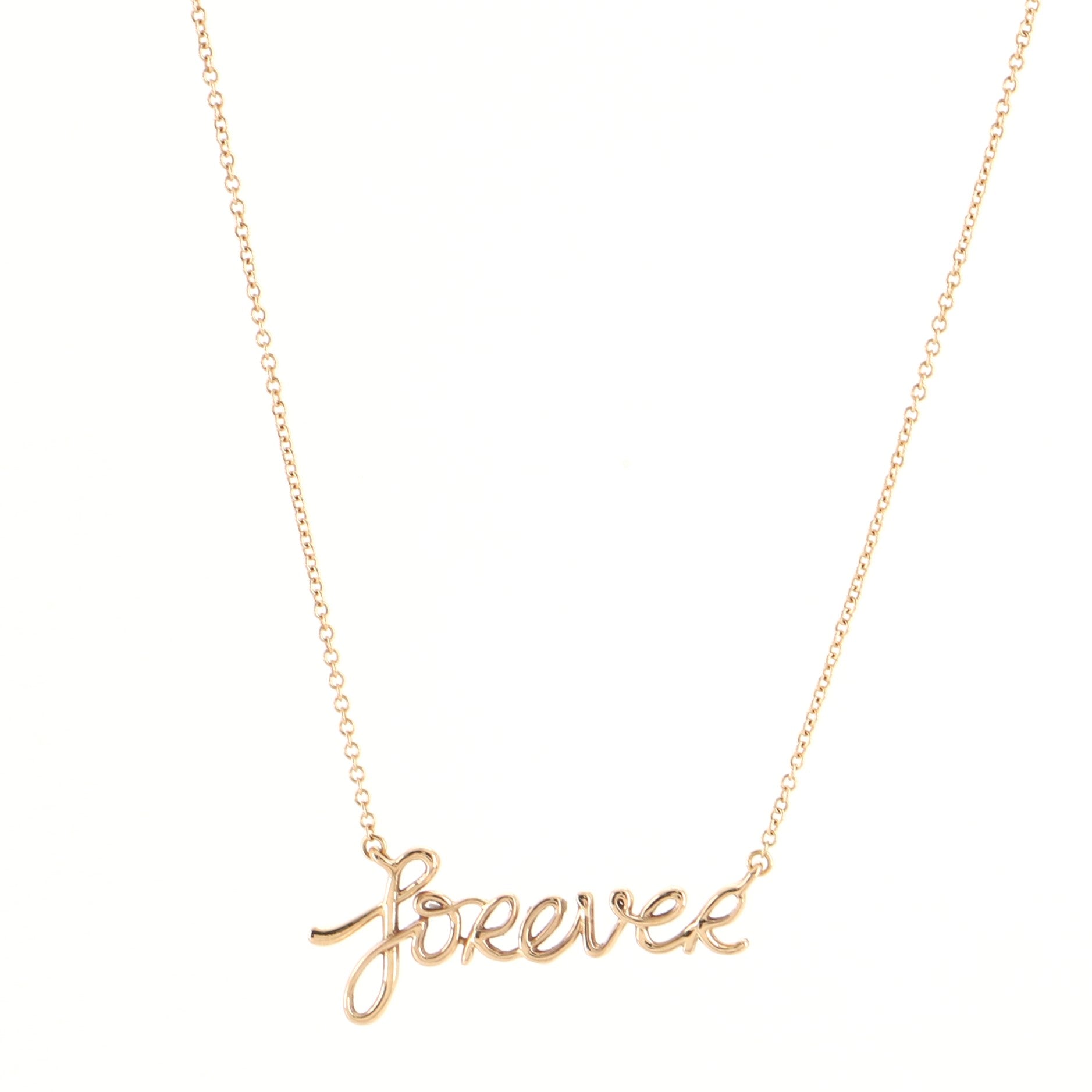 Paloma's Graffiti Forever Pendant Necklace 18K Rose Gold
